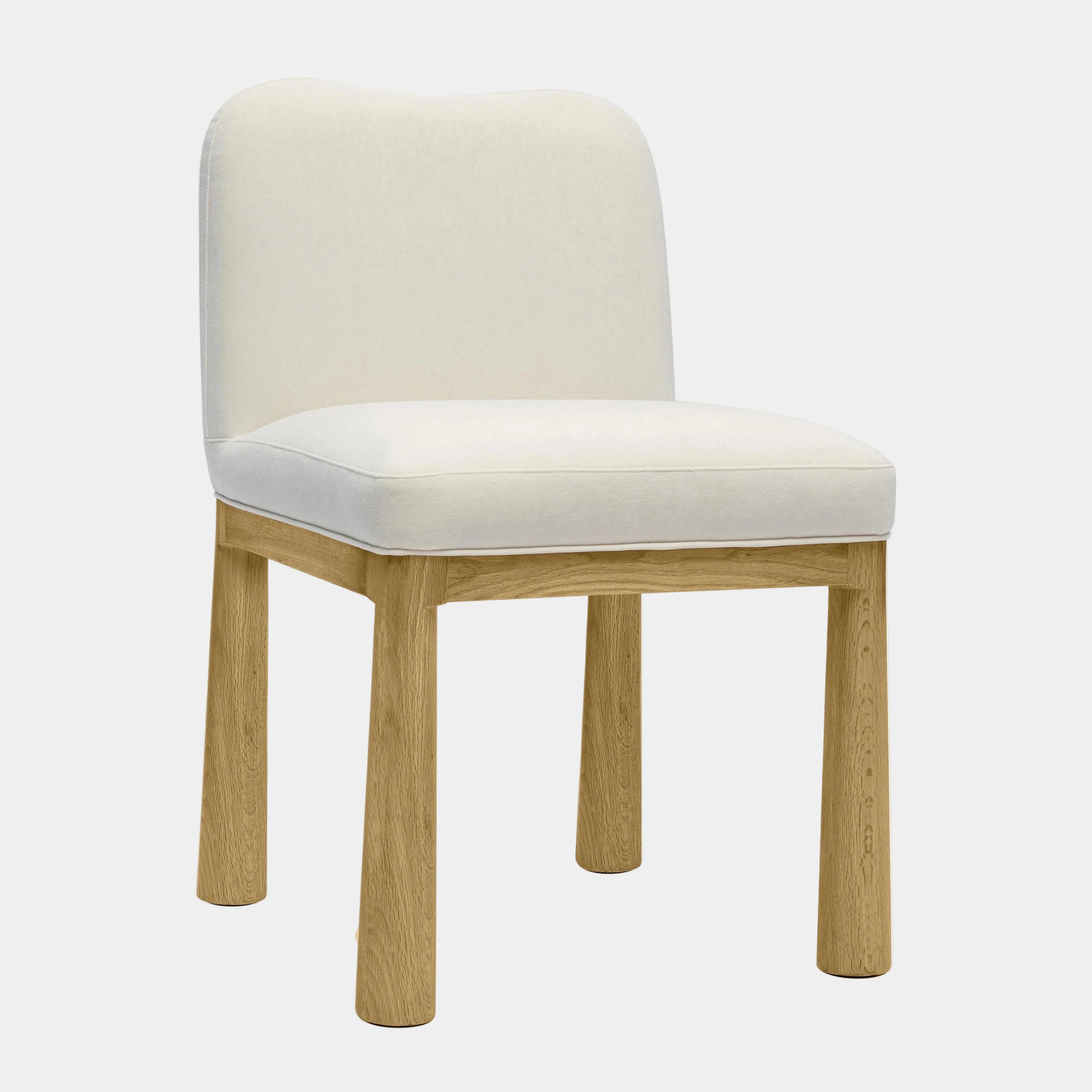 Tiara Performance Velvet and Oak Dining Chair