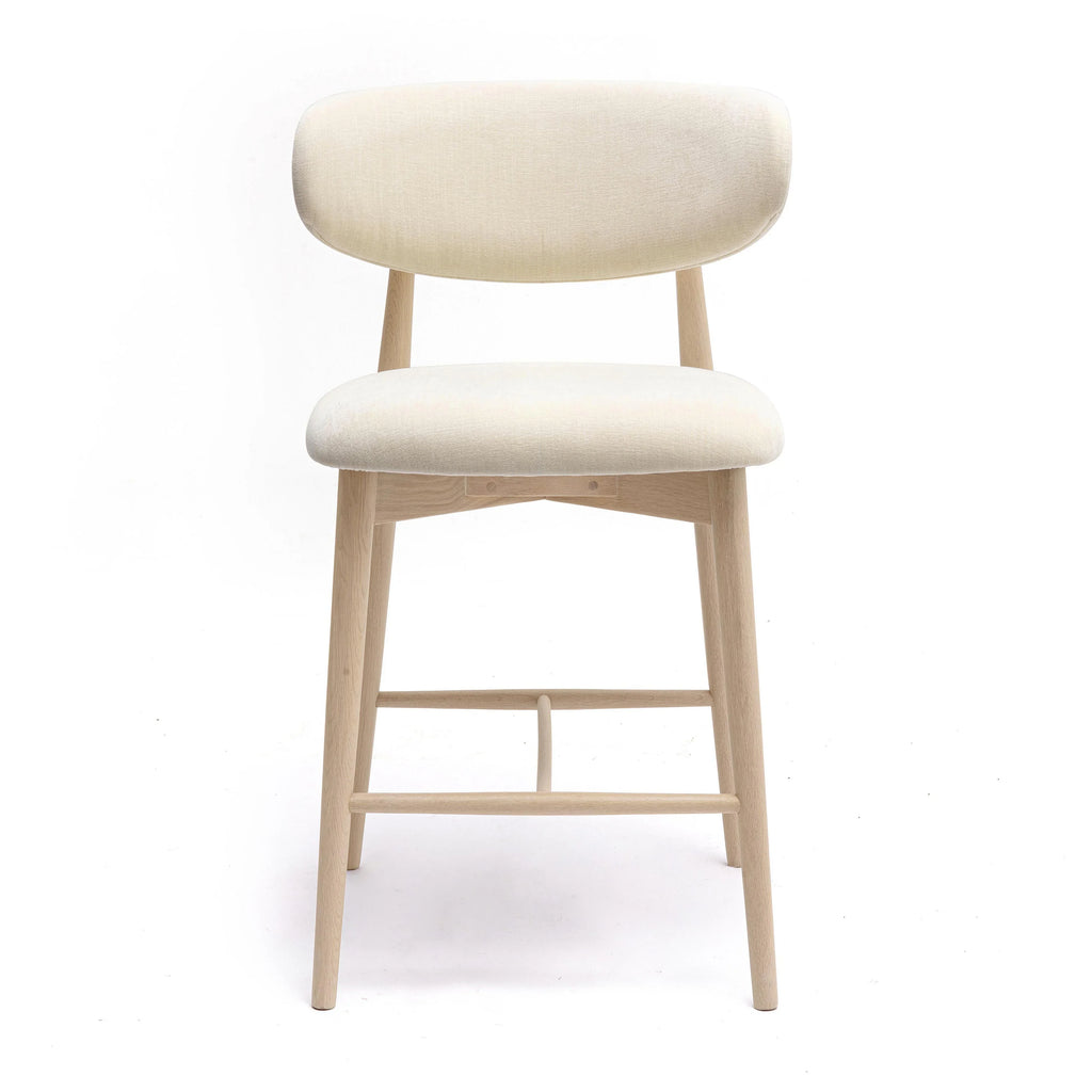 Zinea Performance Textured Velvet Counter Stool