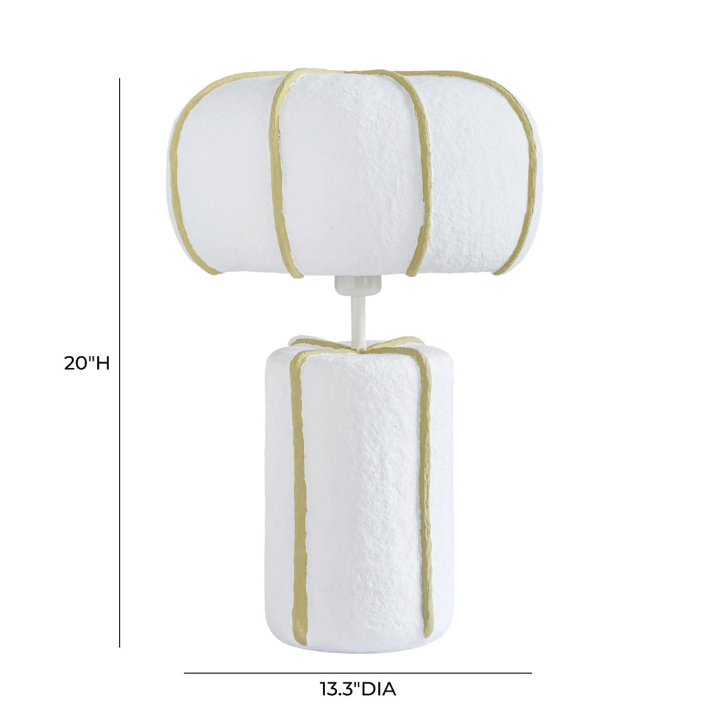 Looma Cotton Mache Table Lamp