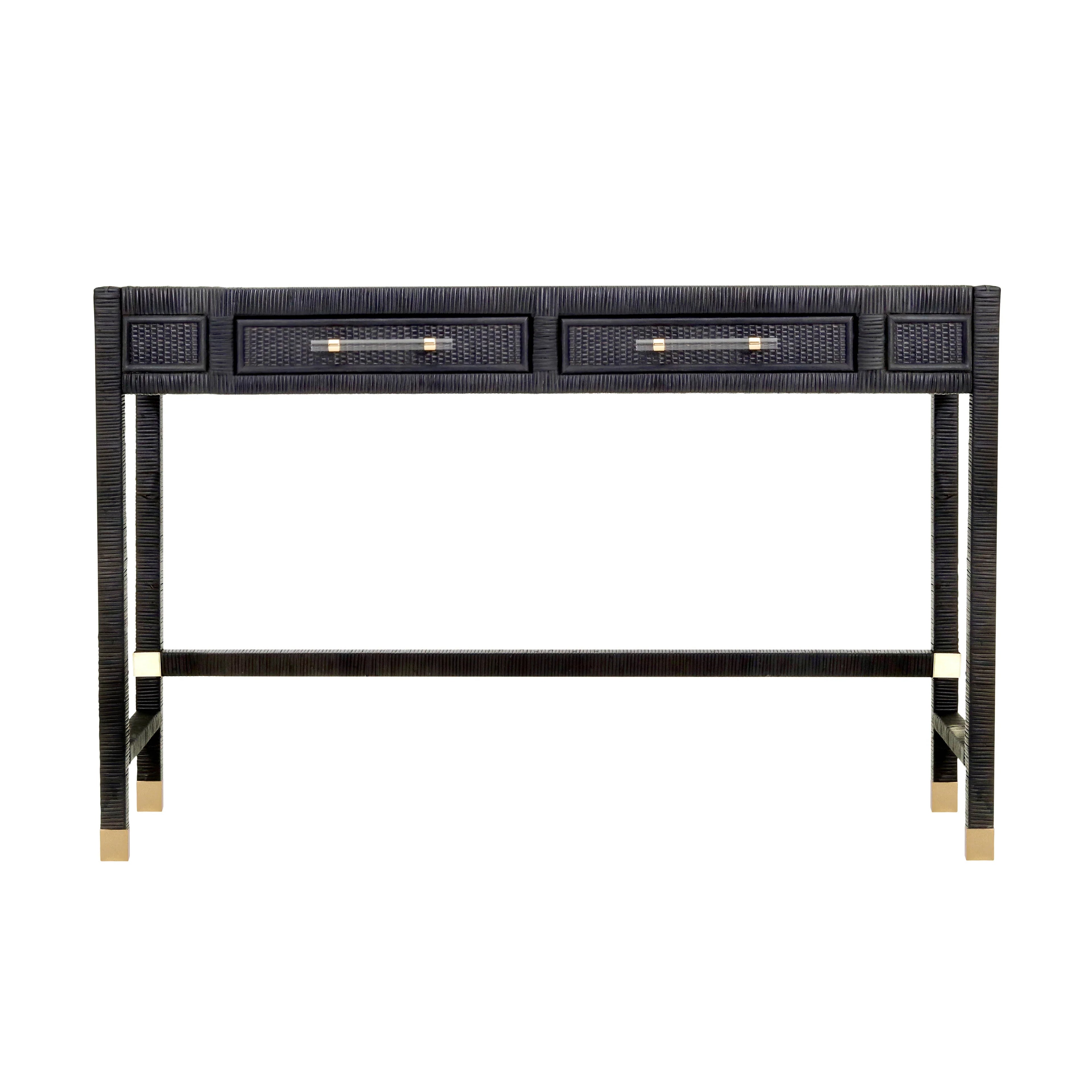 Amara 47" Woven Rattan Desk