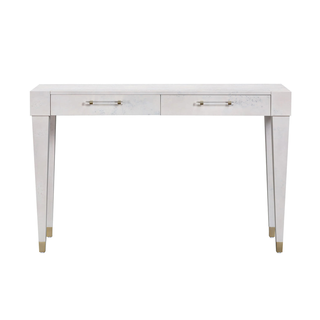 Brandyss 48" Burl 2-Drawer Work Desk