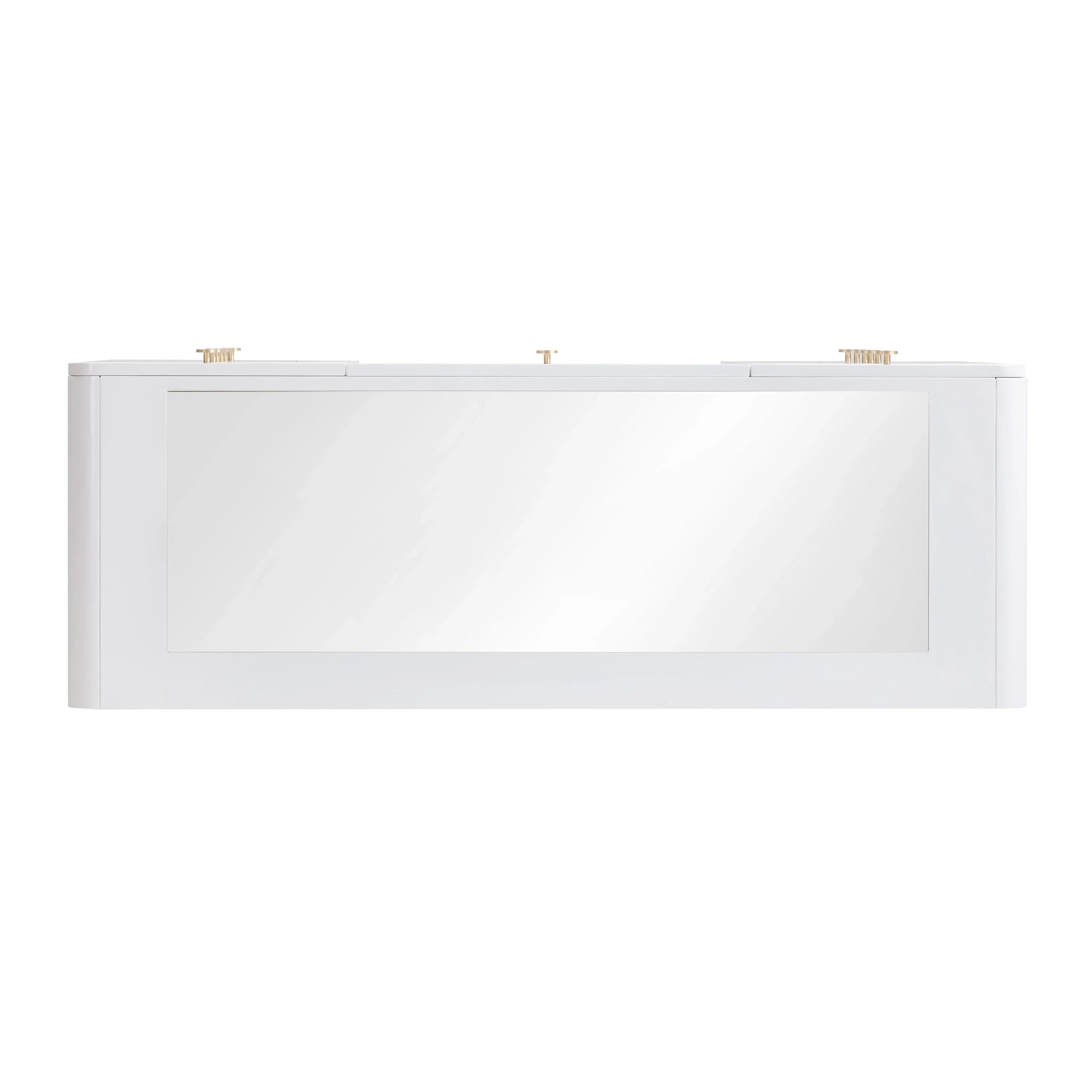 Hollywood 56" White 13-Drawer Vanity Desk
