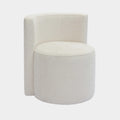 Alyssa Cream Performance Chenille Rolling Desk Chair