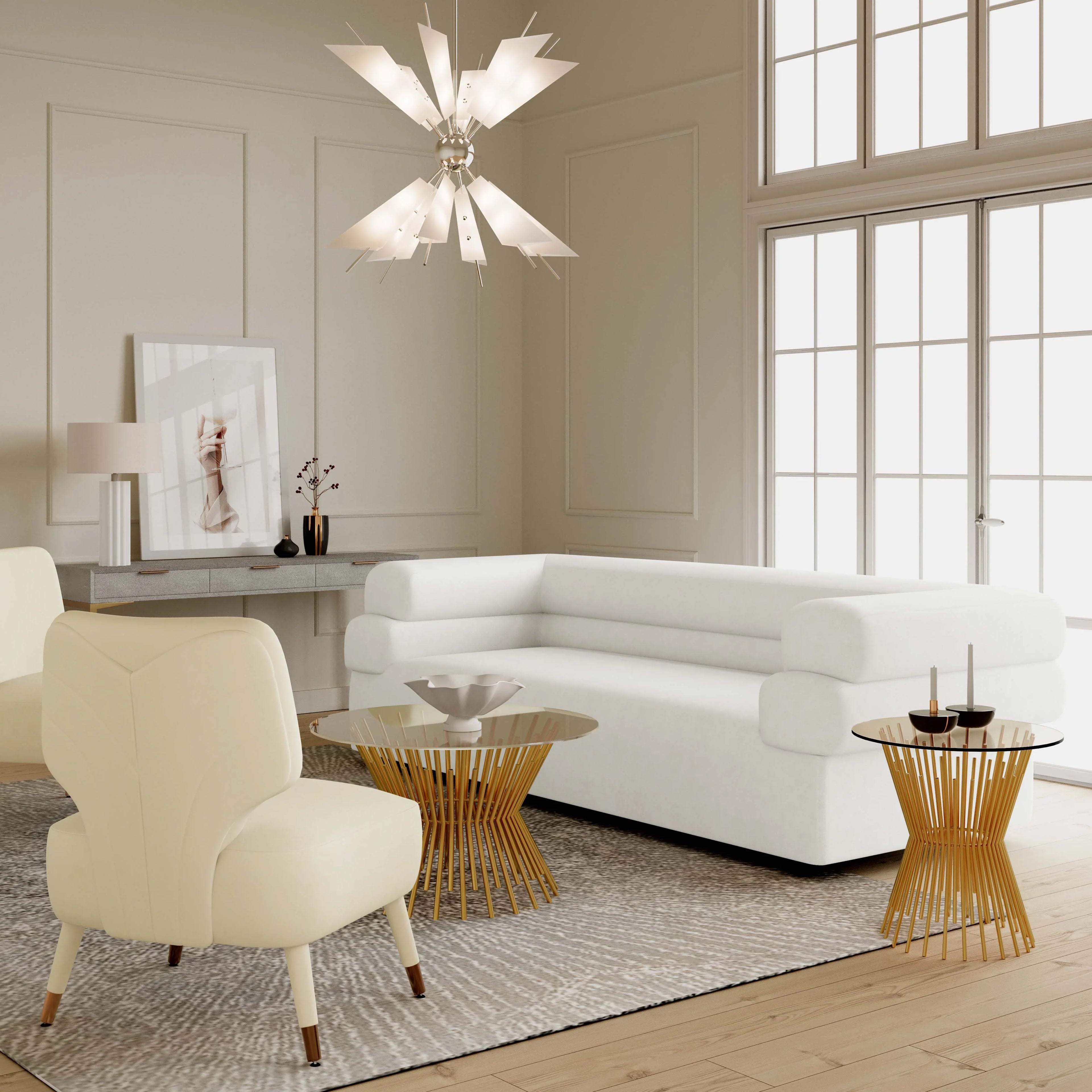 Elsa 98" Performance Fabric Sofa