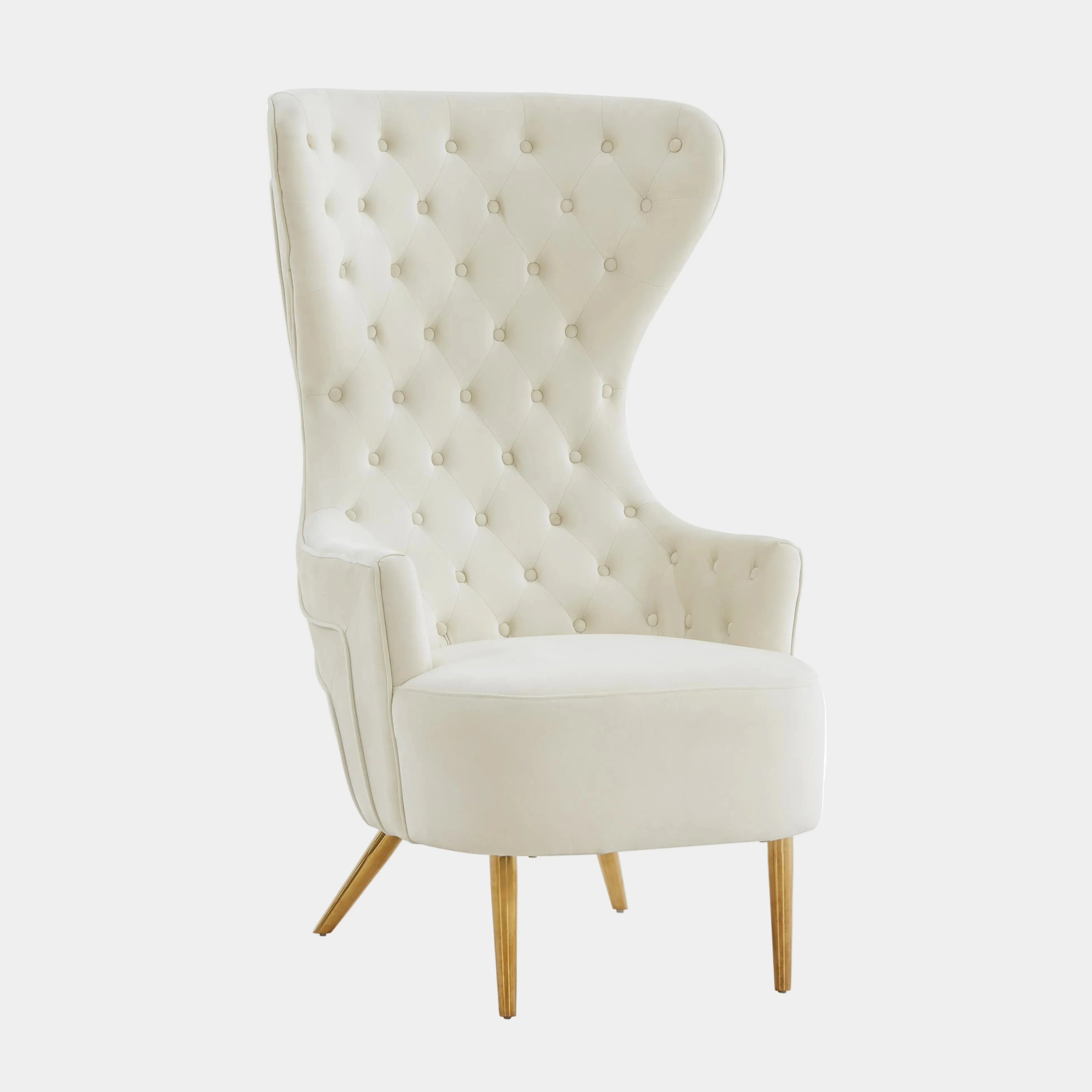Jezebel Performance Velvet Wingback Accent Chair