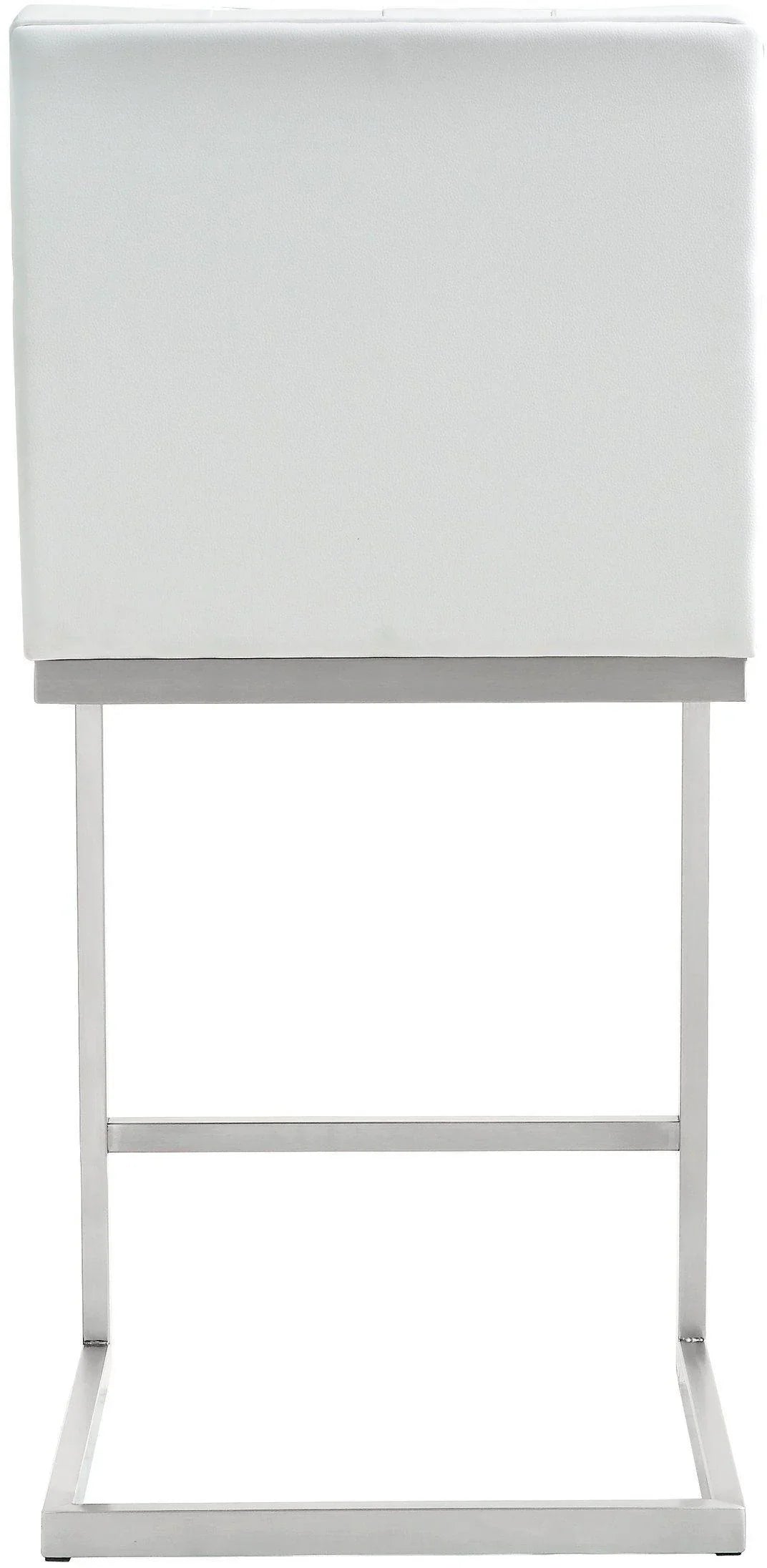 Helsinki White Performance Vegan Leather Stool - Set of 2