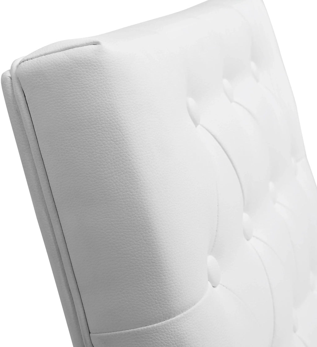 Helsinki White Performance Vegan Leather Stool - Set of 2