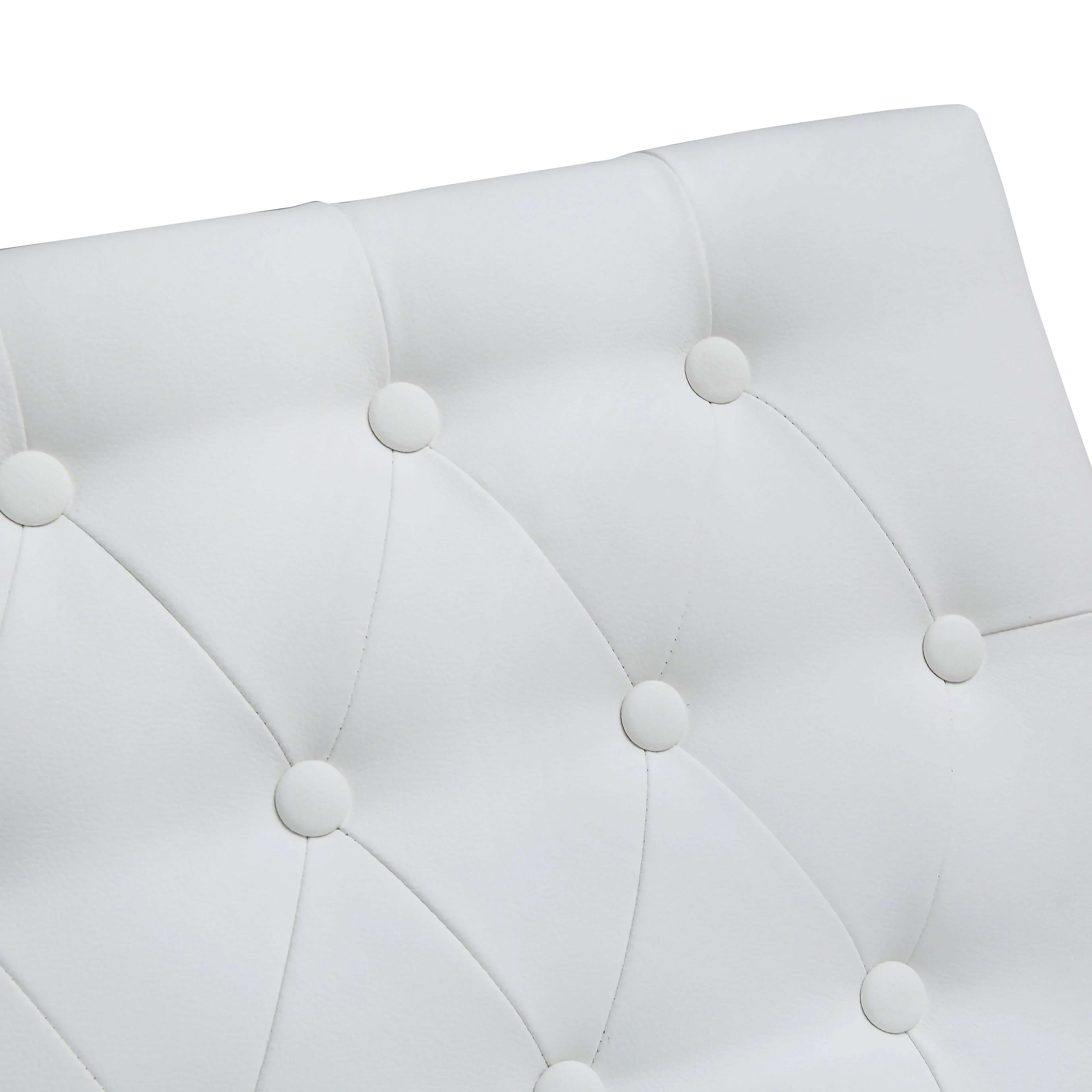 Helsinki White Performance Vegan Leather Stool - Set of 2