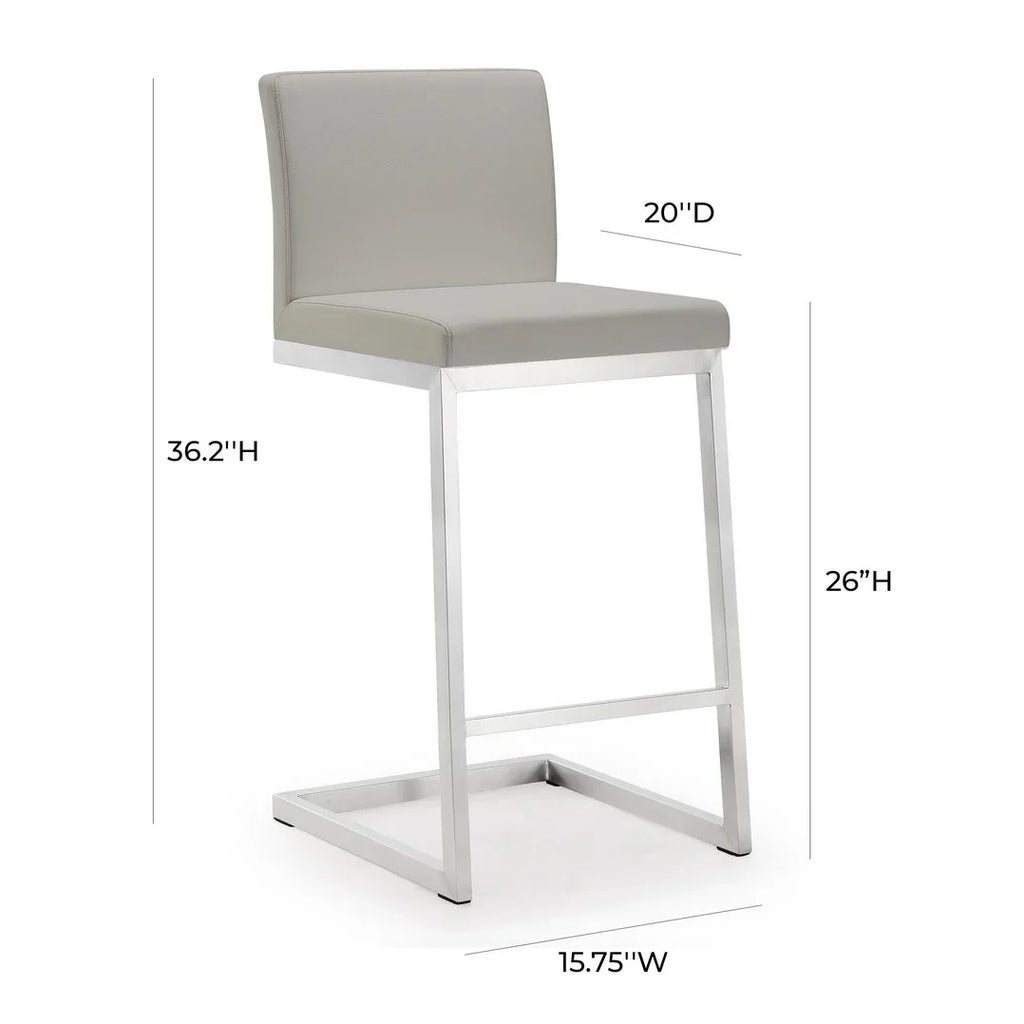 Parma Performance Vegan Leather Counter Stool - Set of 2