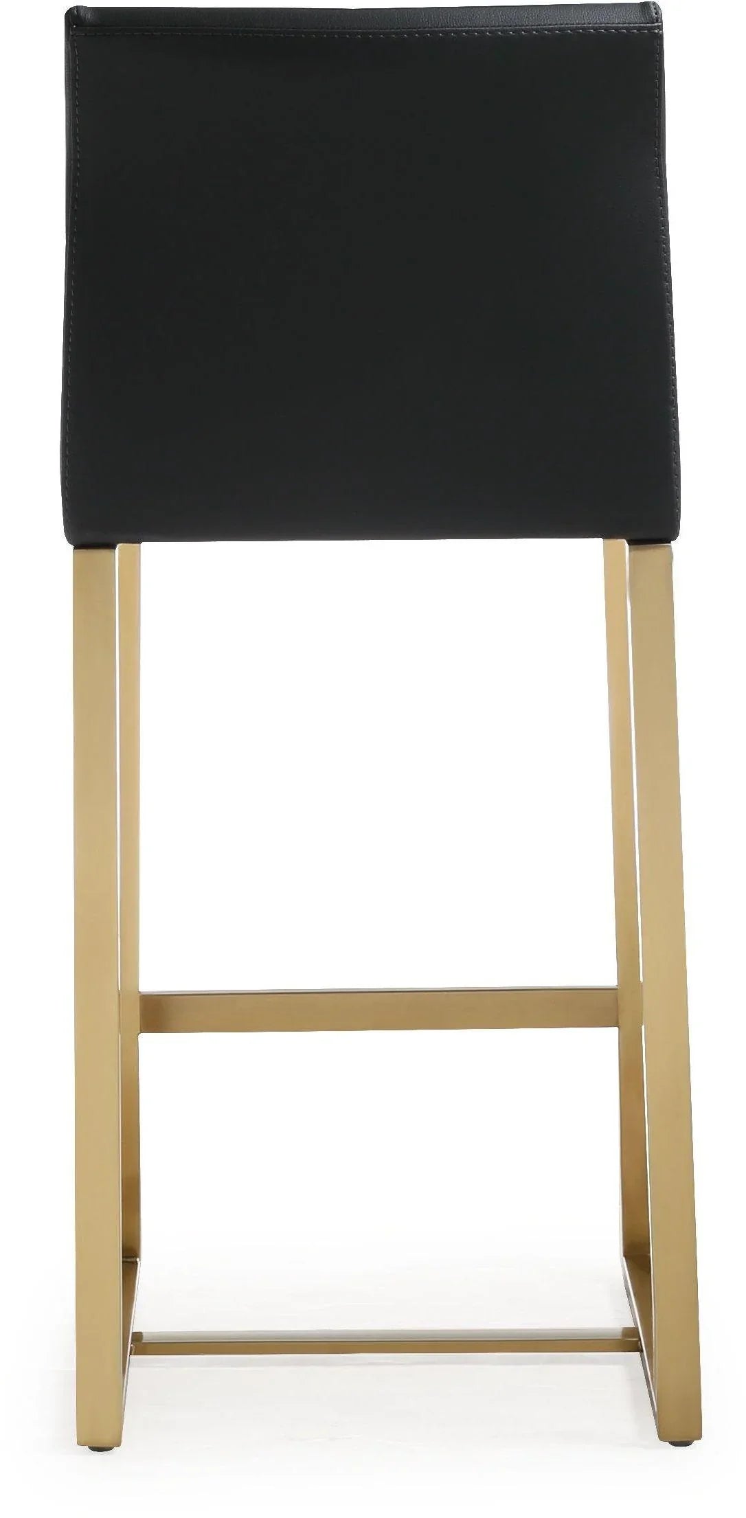 Denmark Performance Vegan Leather Stool with Gold Base - Set of 2