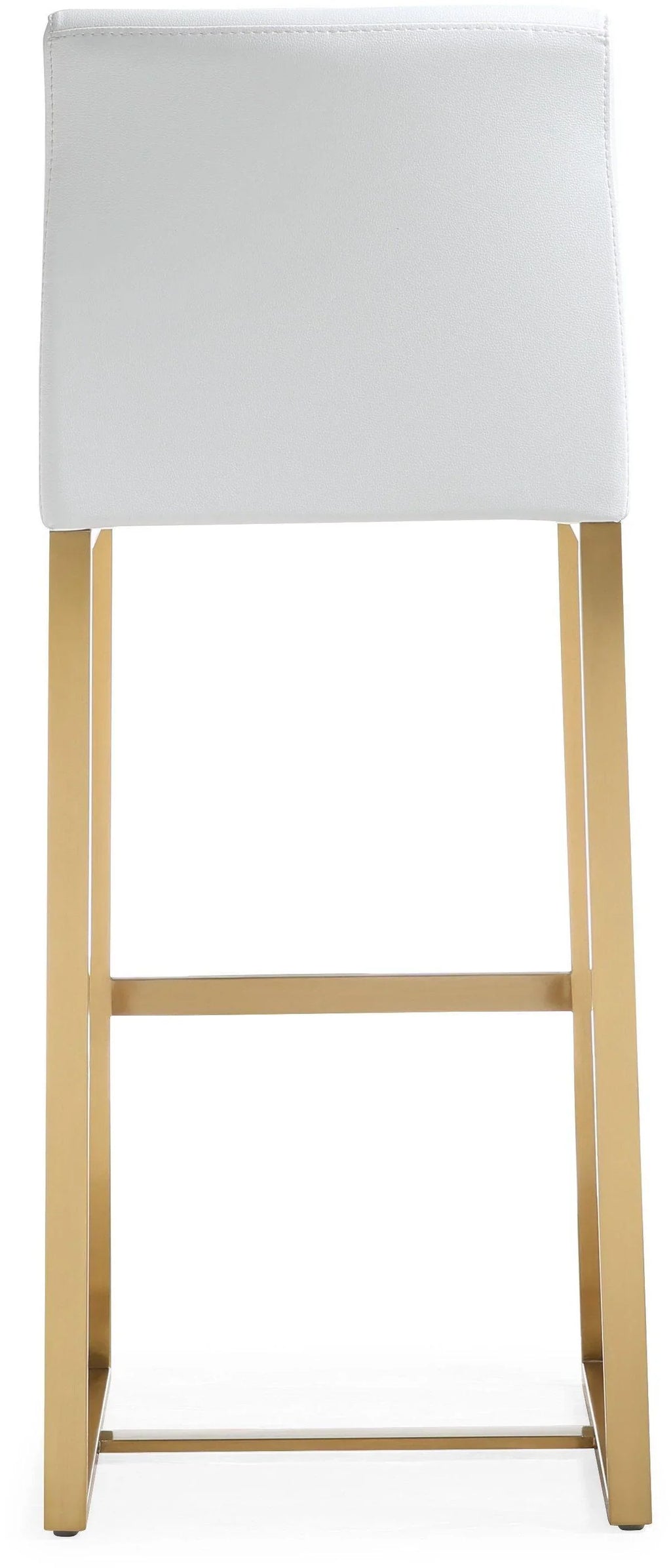 Denmark Performance Vegan Leather Stool with Gold Base - Set of 2