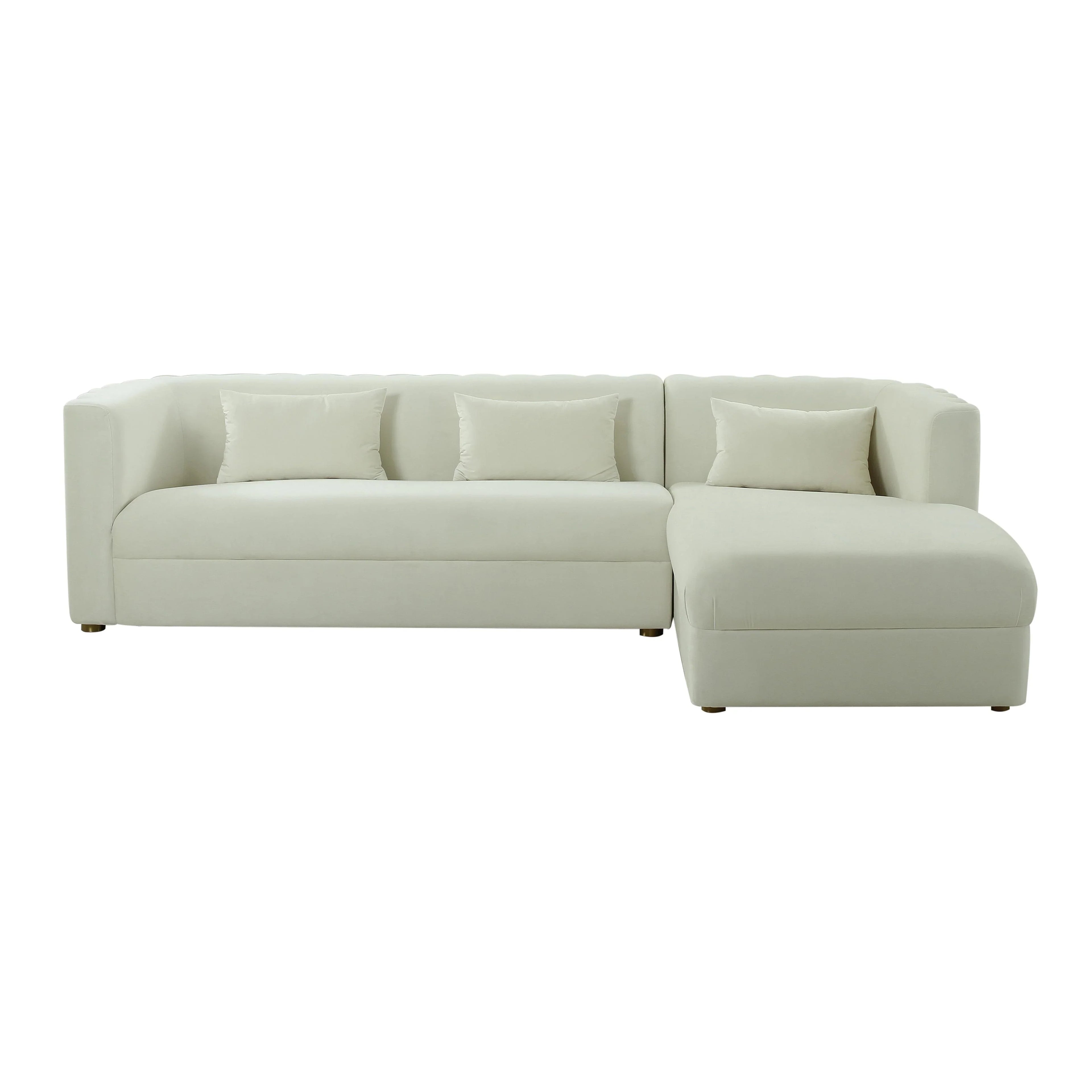 Callie 2-Piece Performance Velvet L-Shaped Sectional