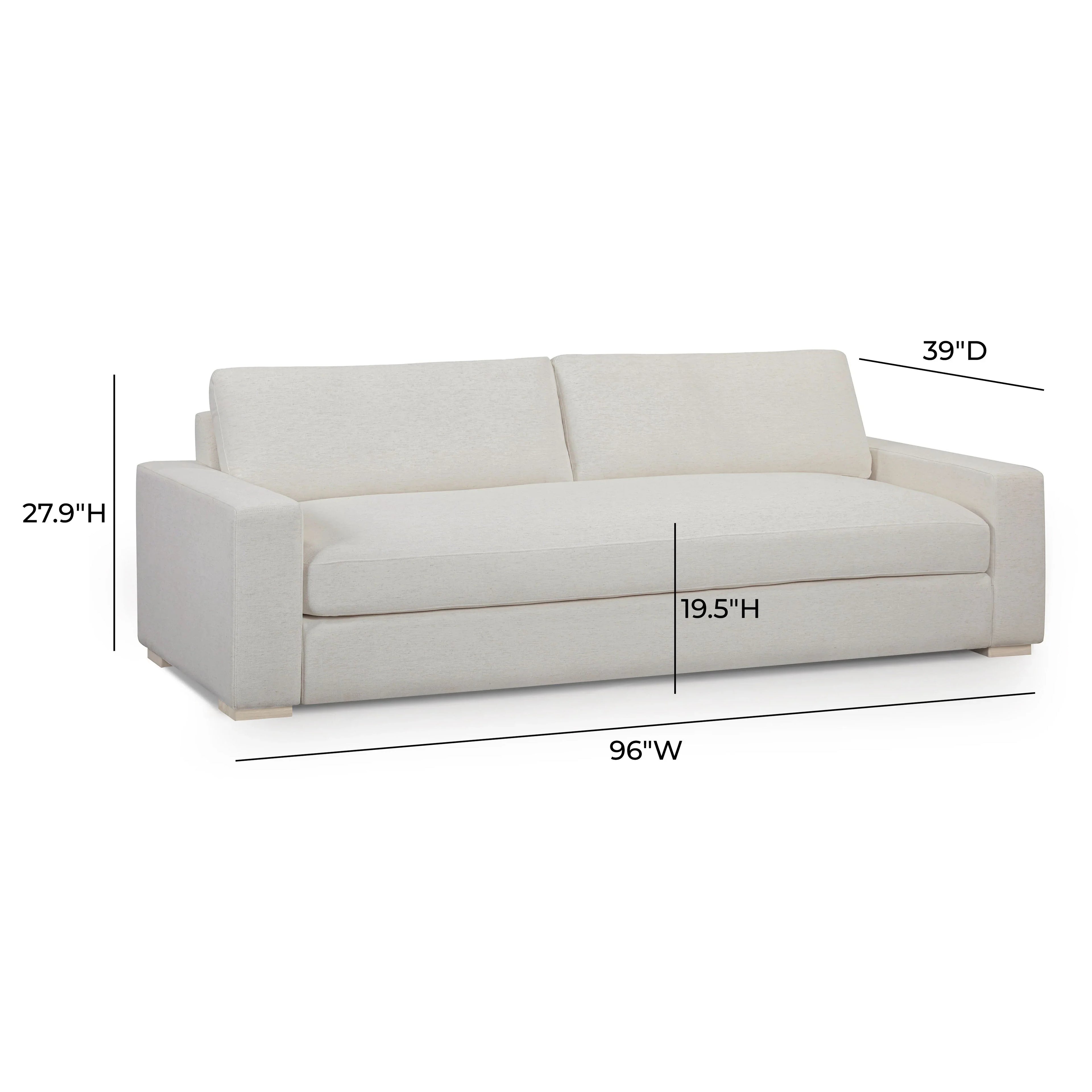 Beckham 96" Upcycled Performance Chenille Sofa