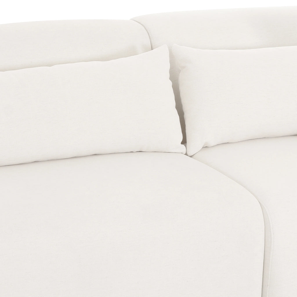 Tarra 3-Piece Cream Performance Chenille Modular Sectional