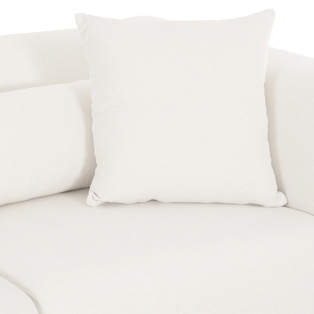 Tarra 4-Piece Cream Performance Chenille Modular U-Sectional