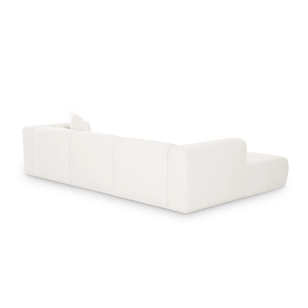 Tarra 3-Piece Cream Performance Chenille Modular Sectional