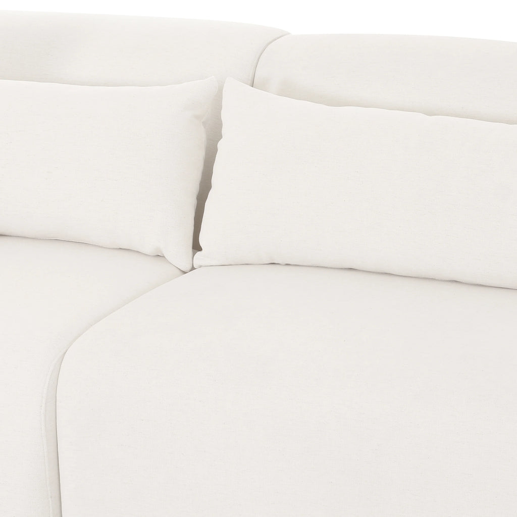 Tarra 3-Piece Cream Performance Chenille Modular Sectional