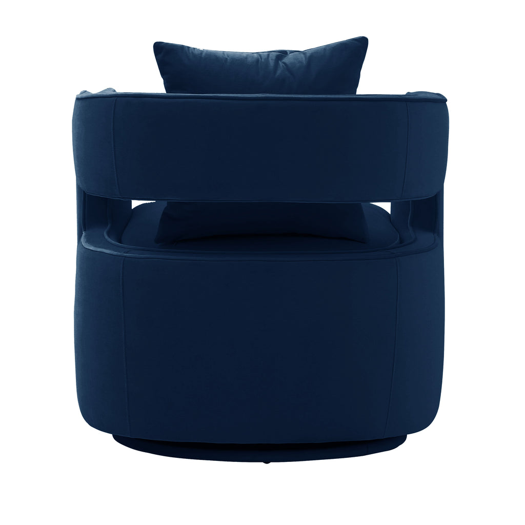 Kennedy Performance Velvet Swivel Accent Chair