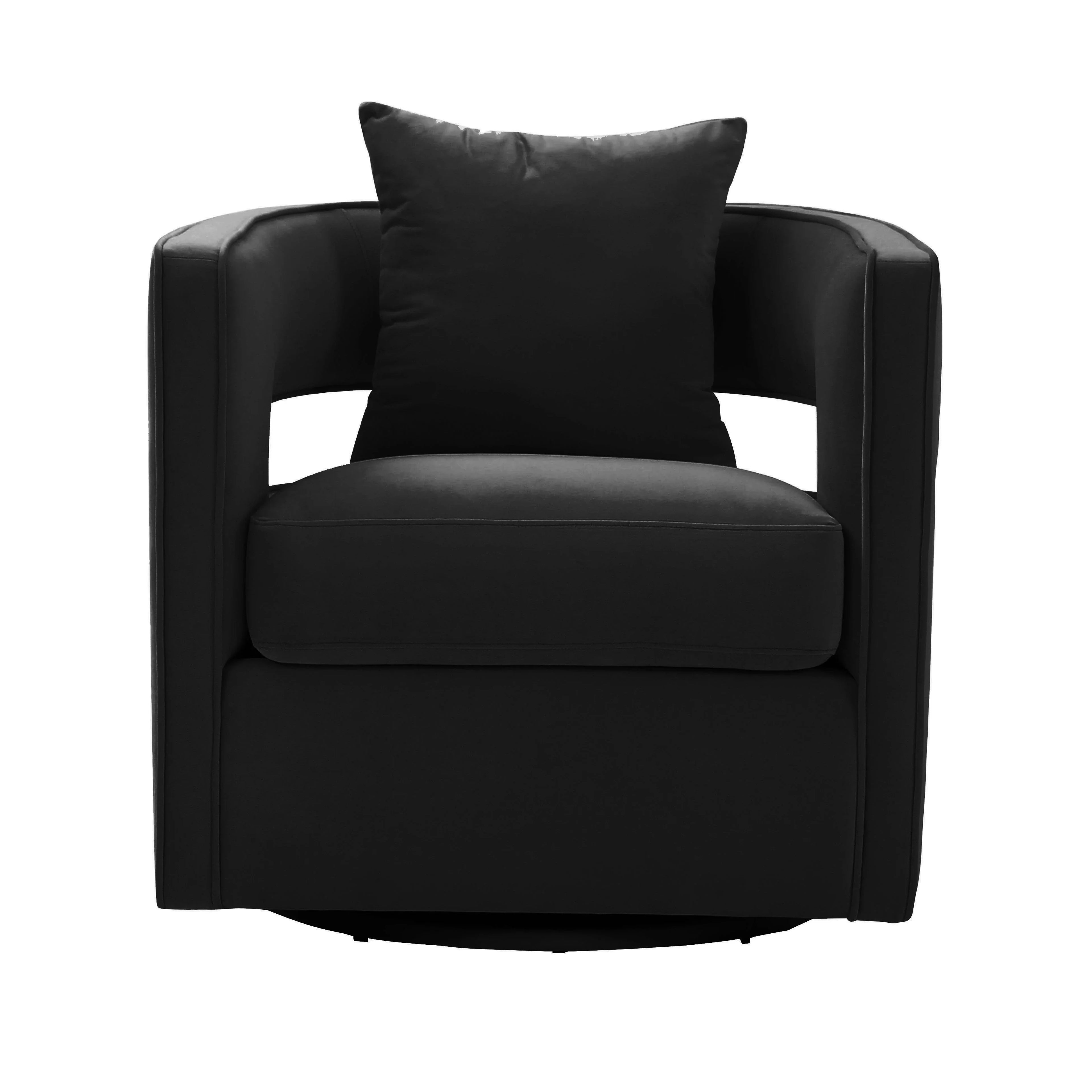 Kennedy Performance Velvet Swivel Accent Chair