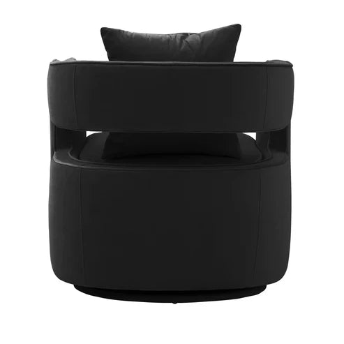 Kennedy Performance Velvet Swivel Accent Chair