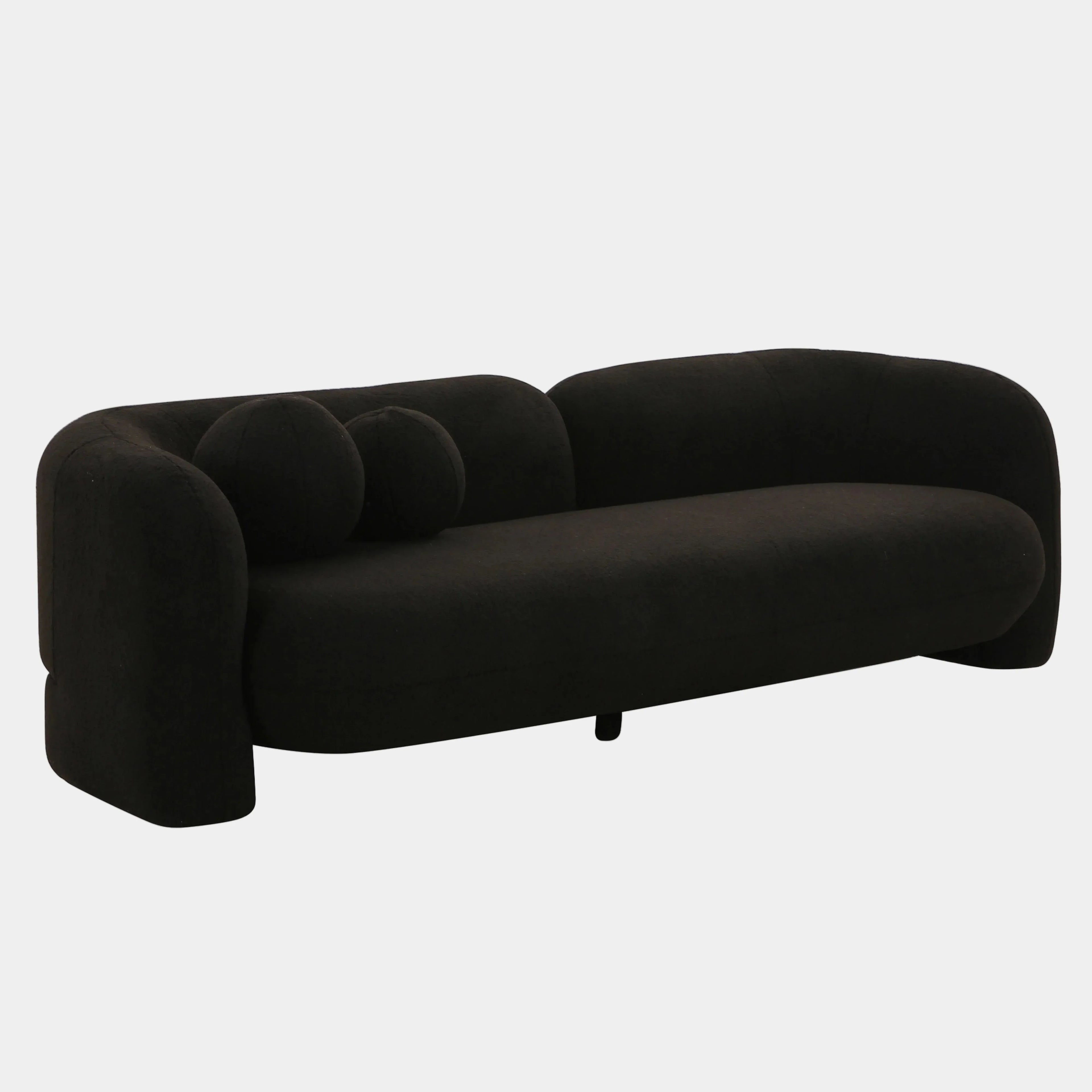 Amelie 91" Contract-Grade Faux Fur Sofa