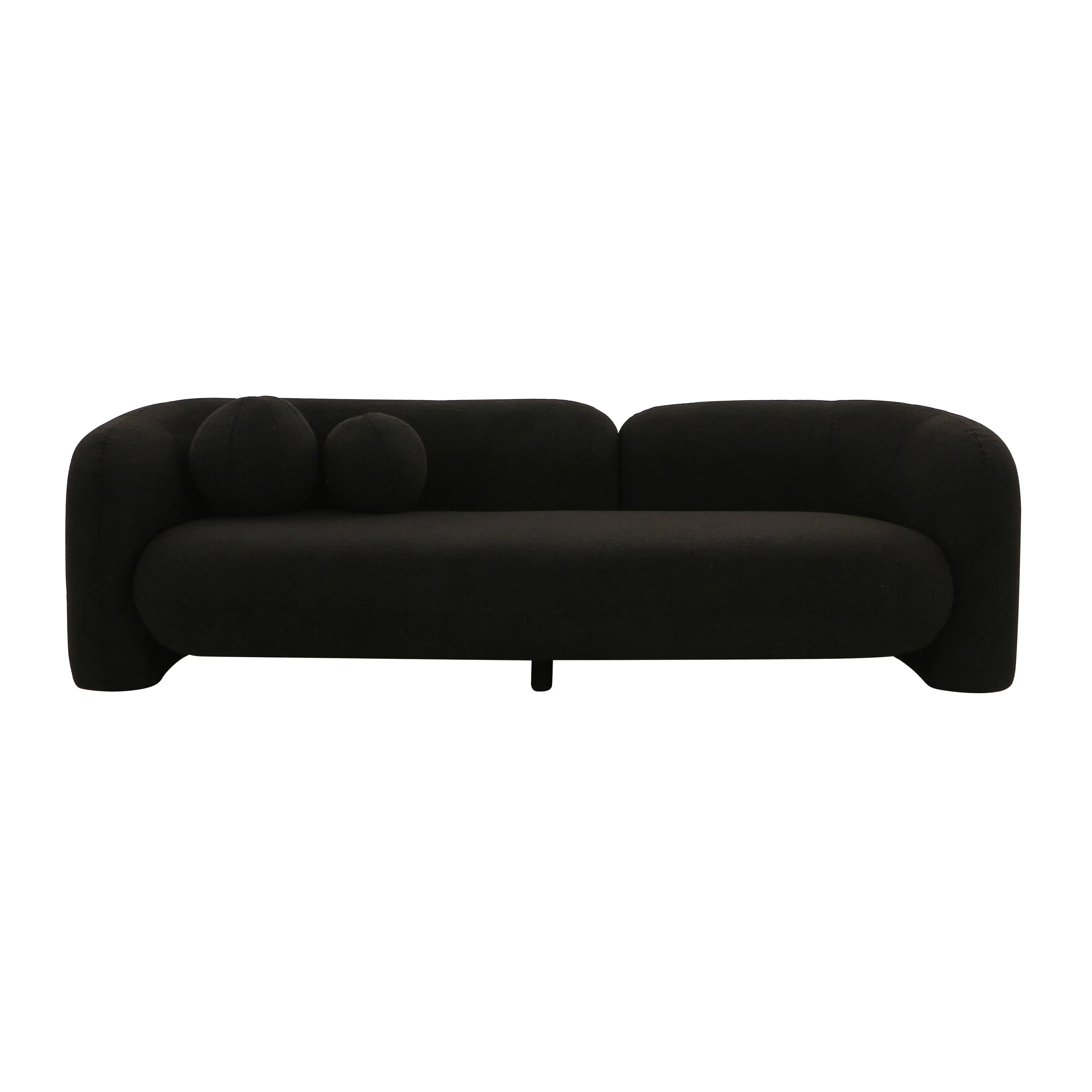 Amelie 91" Contract-Grade Faux Fur Sofa