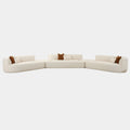Fickle 5-Piece Cream Performance Boucle Modular Sectional