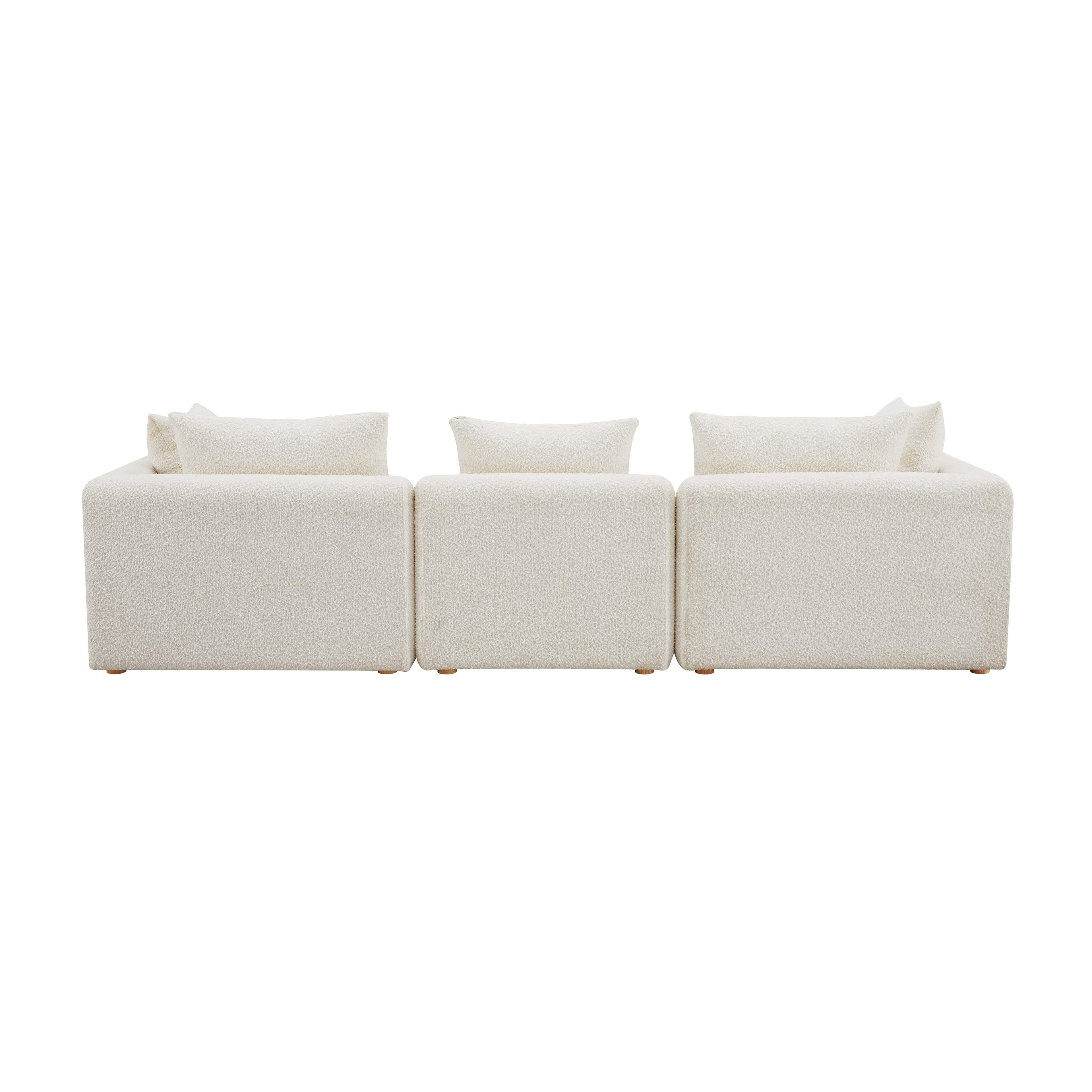 Hangover 112.5" Cream Performance Boucle Sofa
