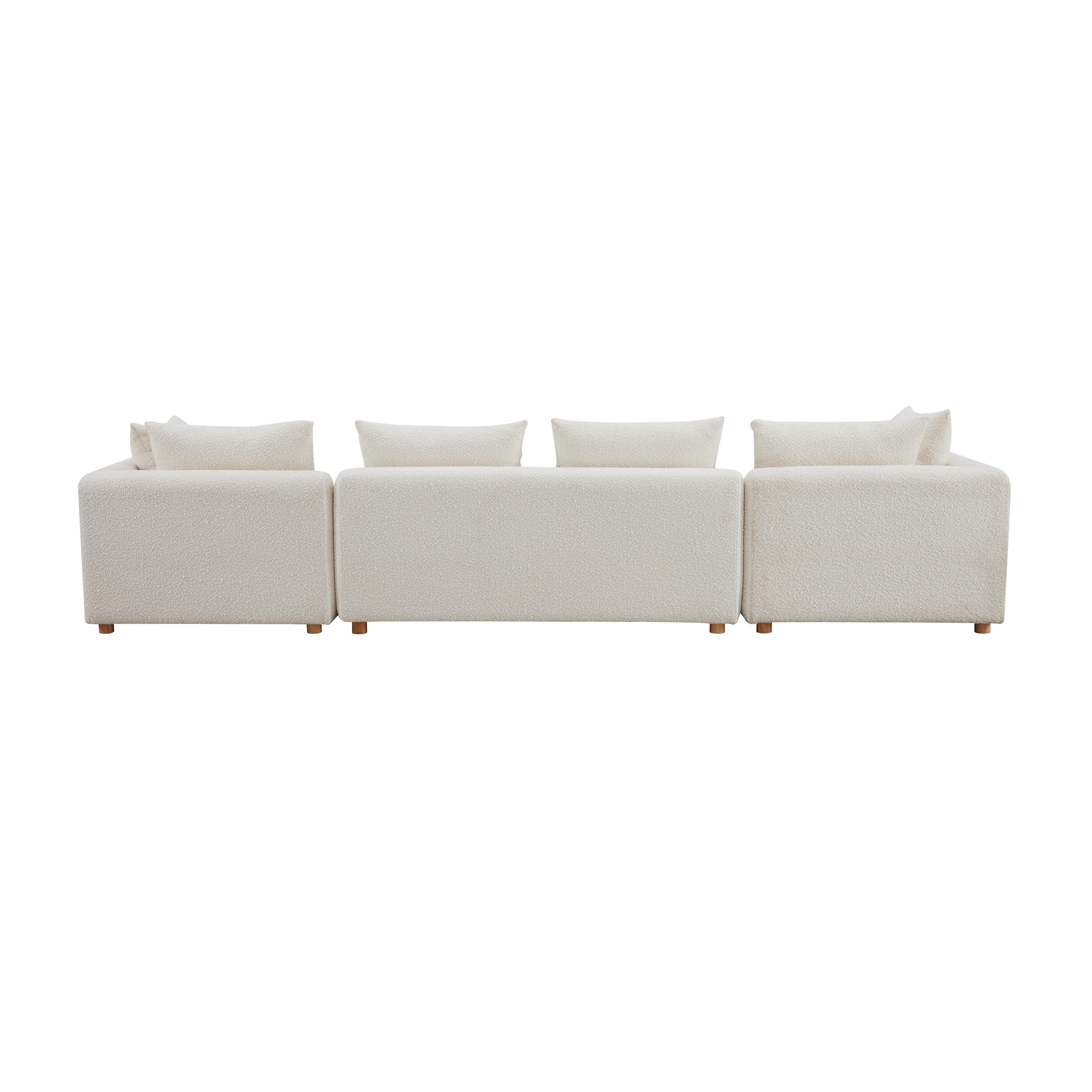 Hangover 145" Cream Performance Boucle Long Sofa