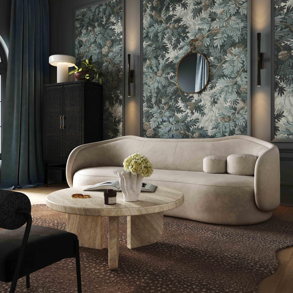 Circe 92.5" Performance Textured Velvet Sofa