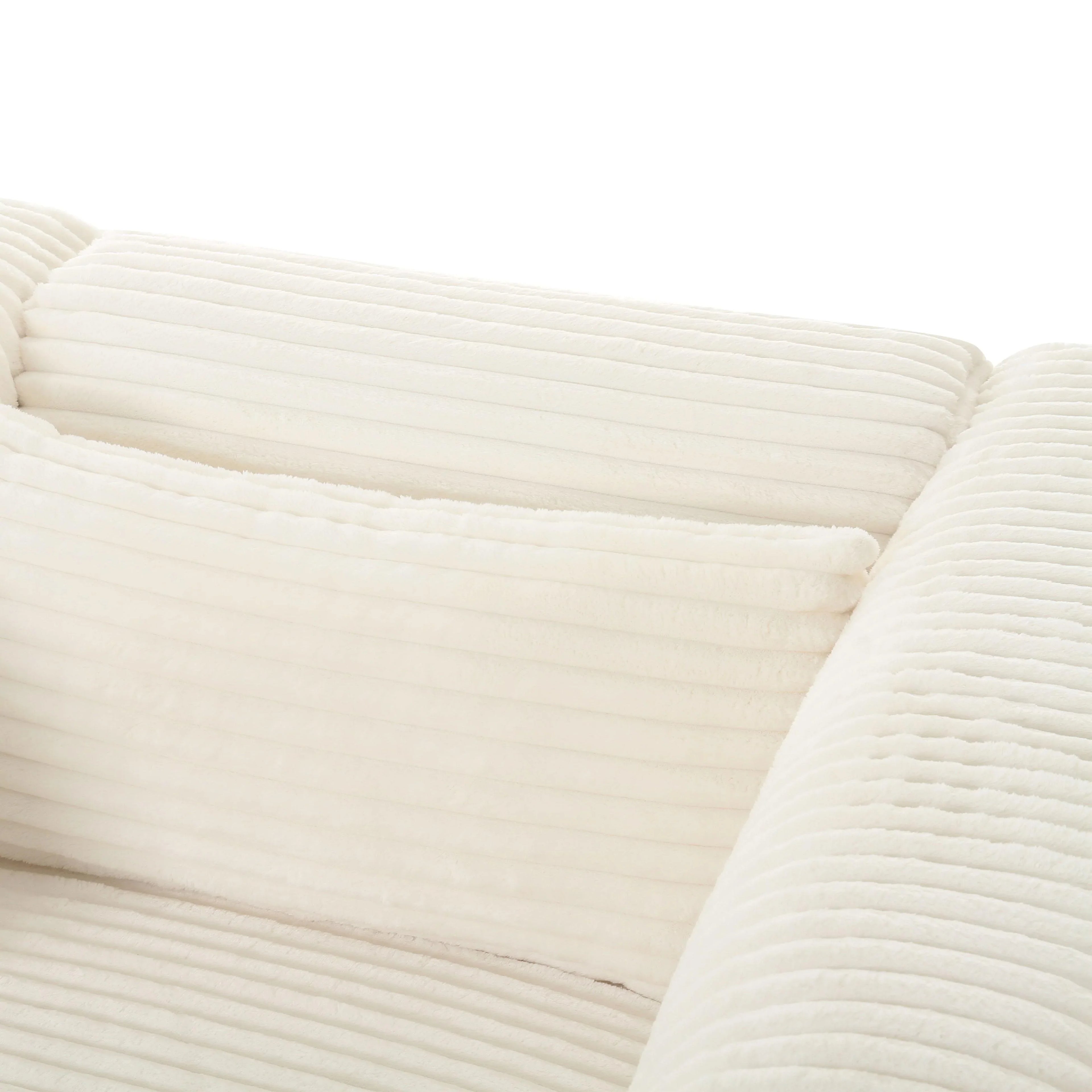 Tarra 118" Fluffy Oversized Performance Corduroy Modular Sofa