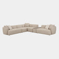 Sylvie 6-Piece Cream Performance Boucle Large Sectional