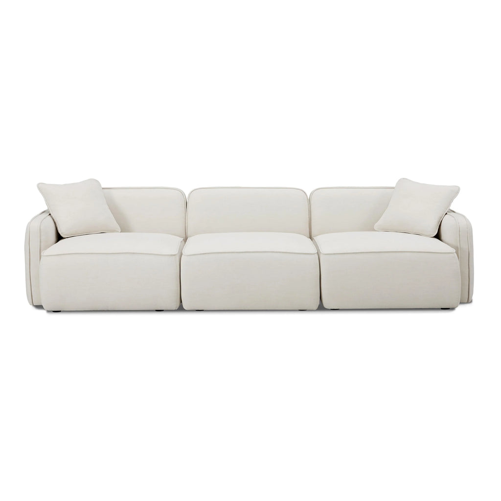 Travie Sand Upcycled Performance Linen Modular Sofa