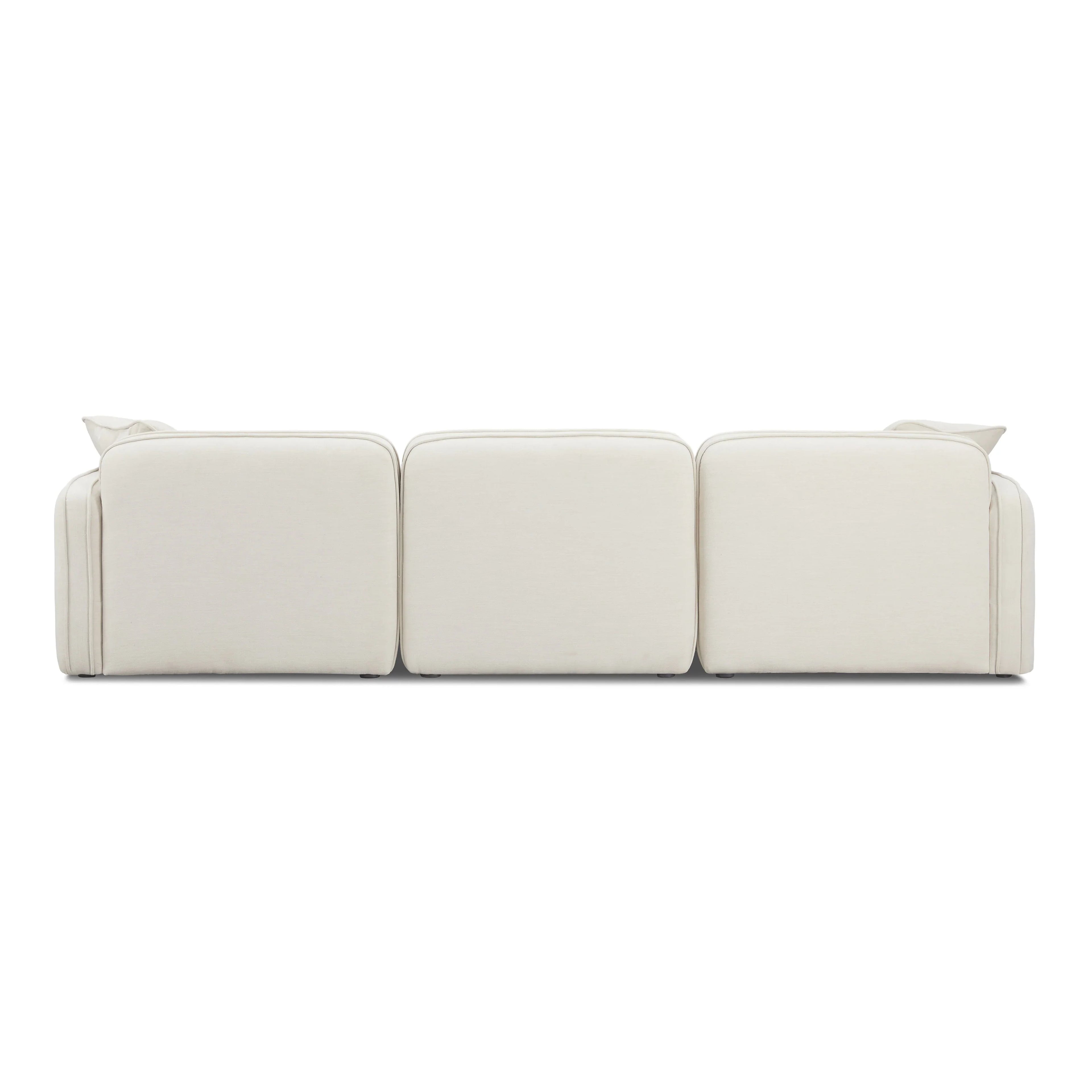 Travie Sand Upcycled Performance Linen Modular Sofa