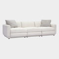 Perry 96" Cream Performance Chenille Modular Sofa