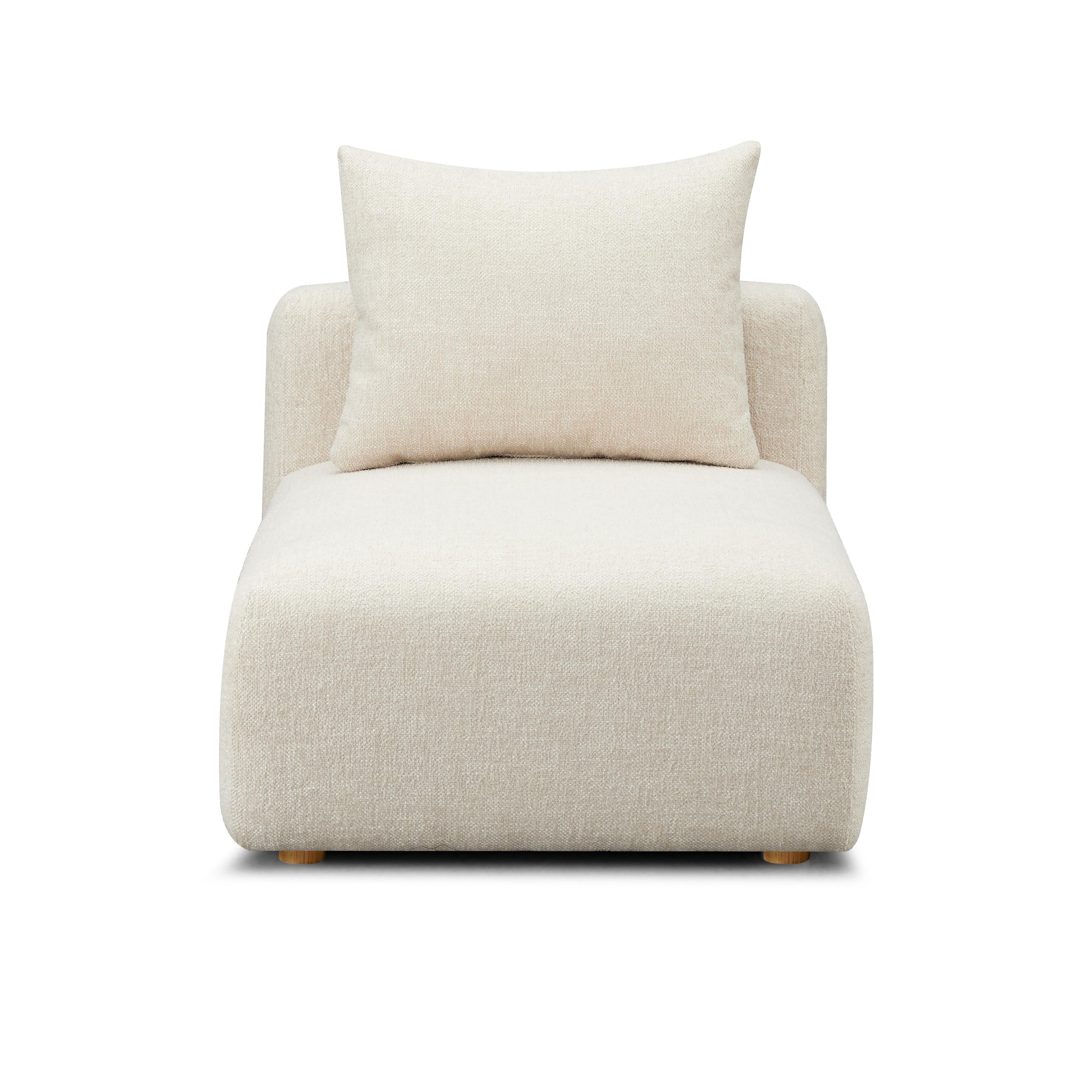 Hangover Contract-Grade Textured Fabric Modular Armless Chair