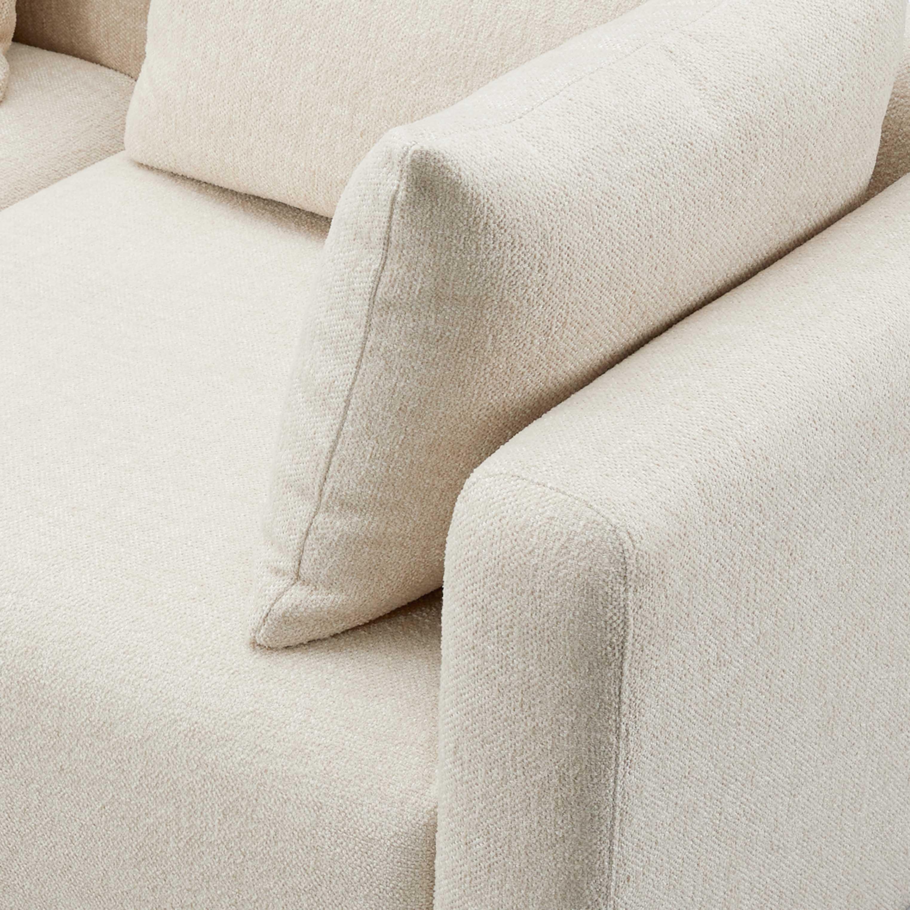 Hangover 5-Piece Contract-Grade Textured Fabric Modular L-Sectional