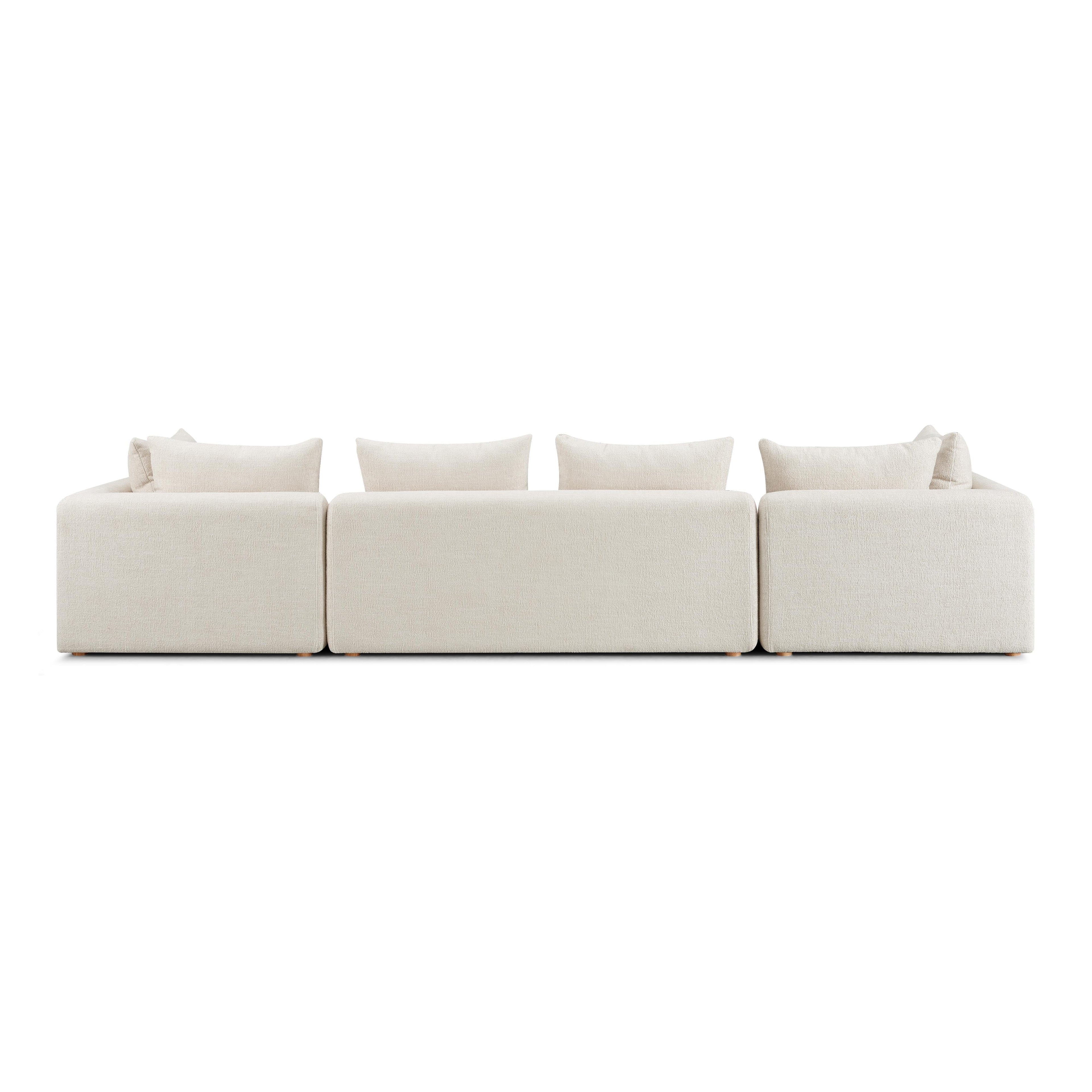Hangover 145" Contract-Grade Textured Fabric Long Sofa