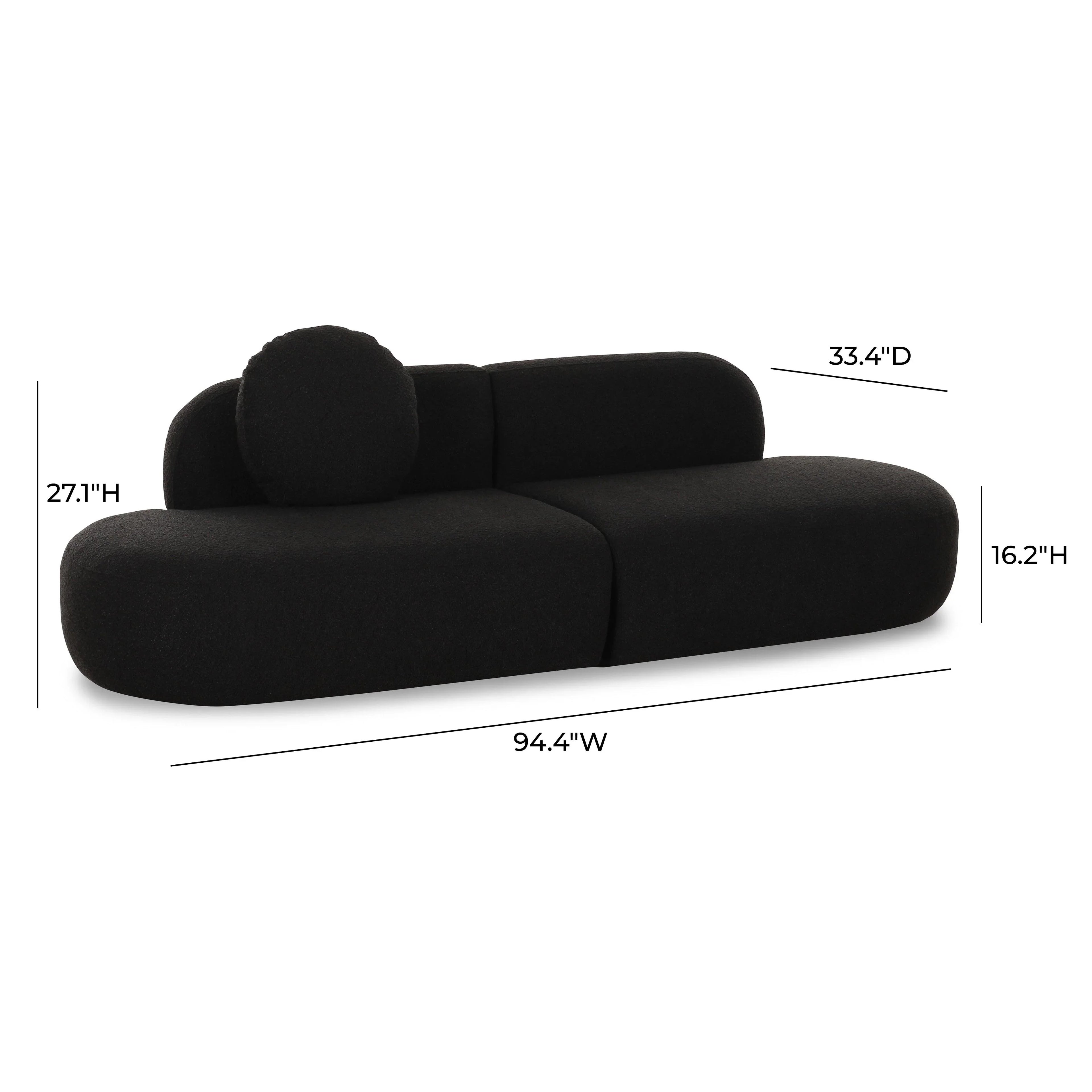 Broohah 94" Performance Fabric Sofa