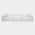 Mindy 115" Performance Chenille Basketweave Modular Sofa