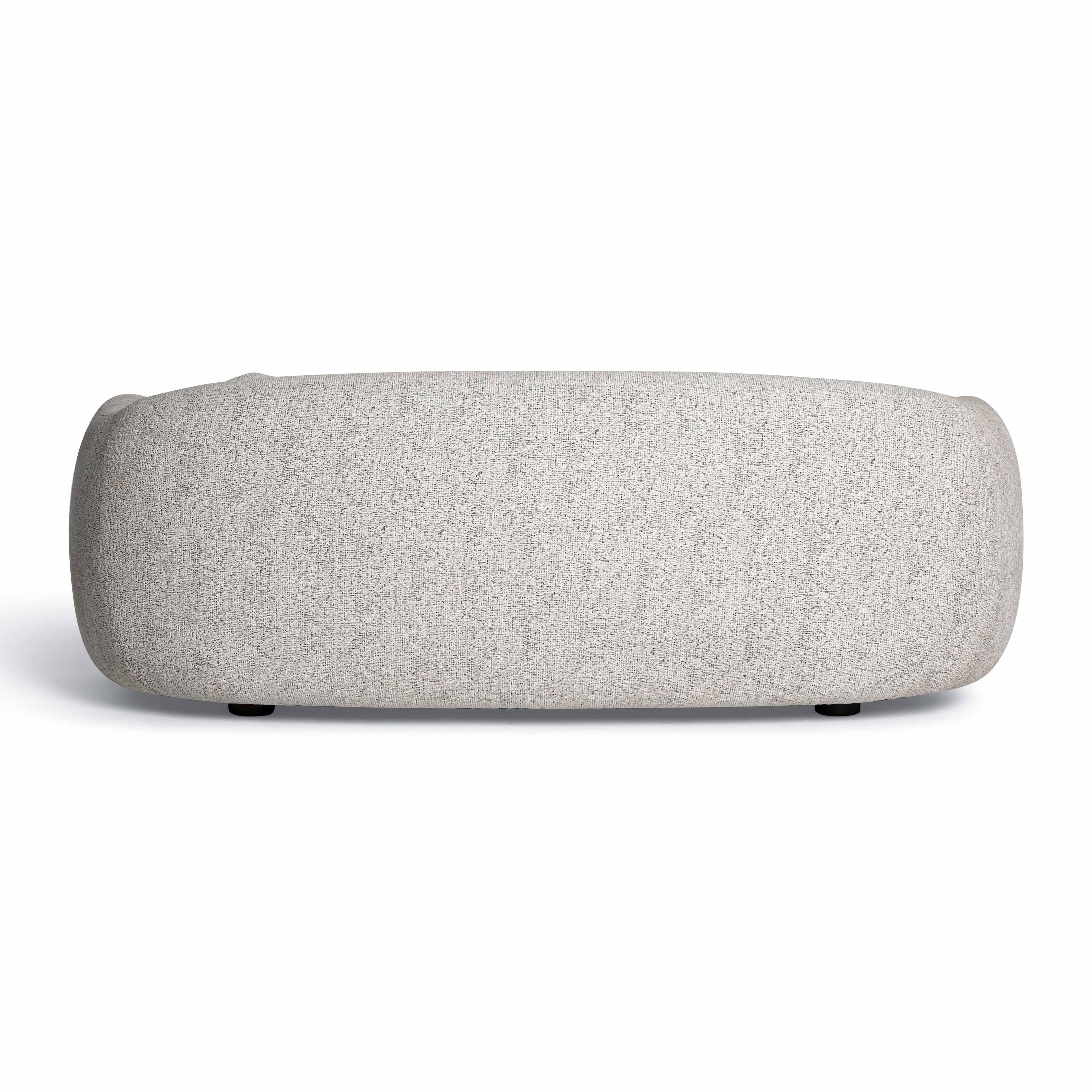 Judy 80" Black and White Woven Performance Fabric Sofa