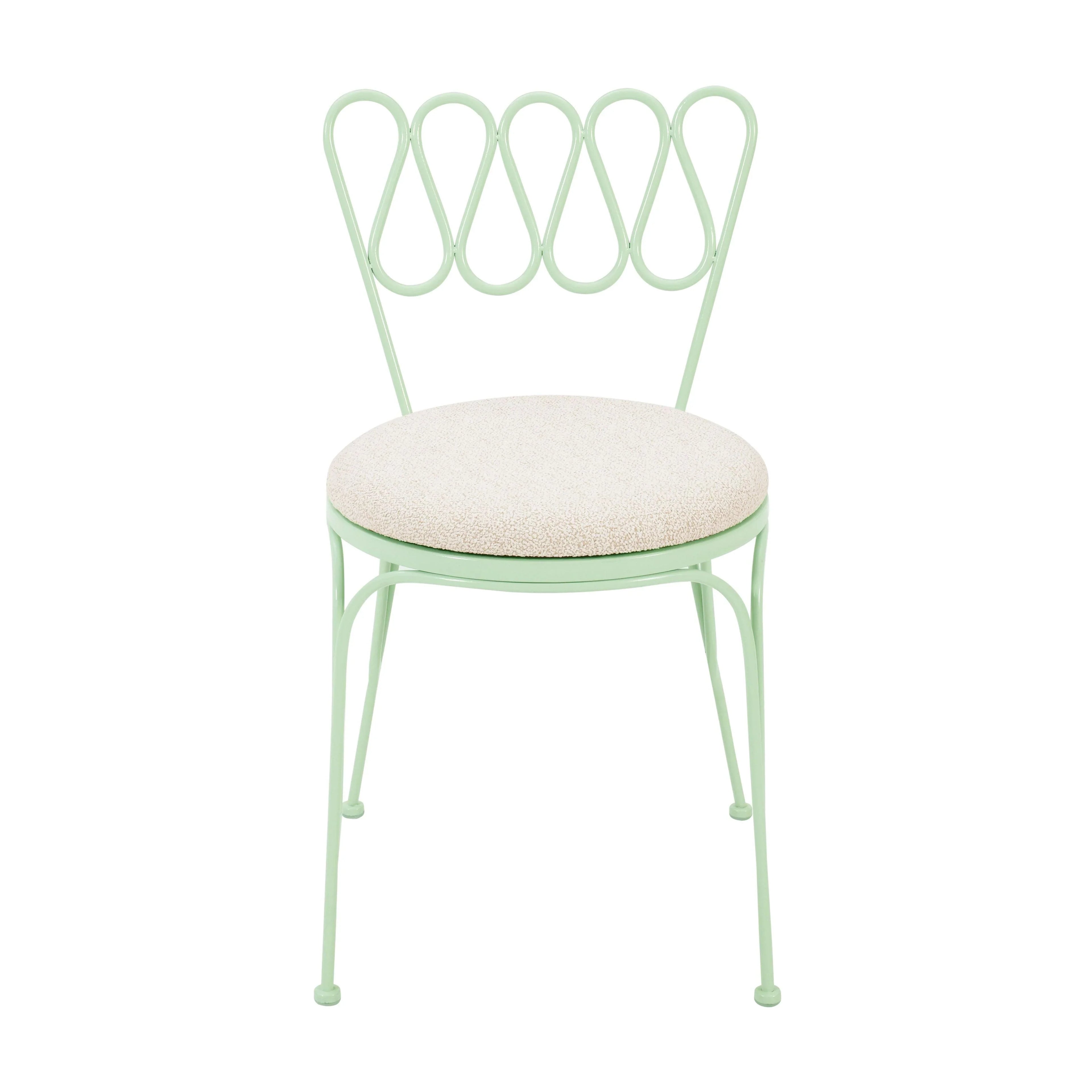 Erica Wrought Iron Outdoor Chair