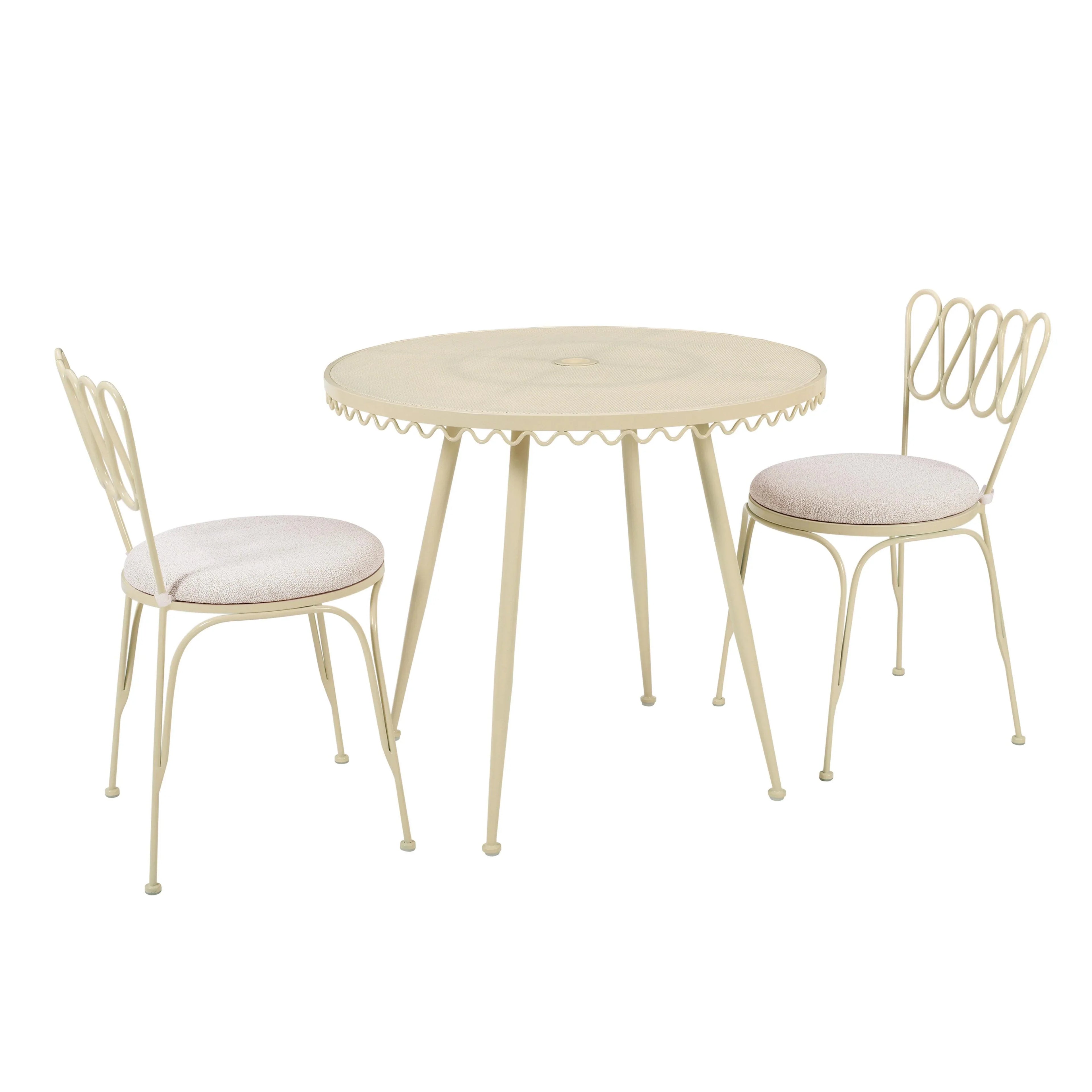 Erica Wrought Iron Outdoor Chair