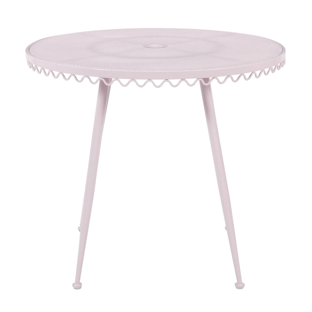 Erica 34" Wrought Iron Outdoor Round Cafe Table