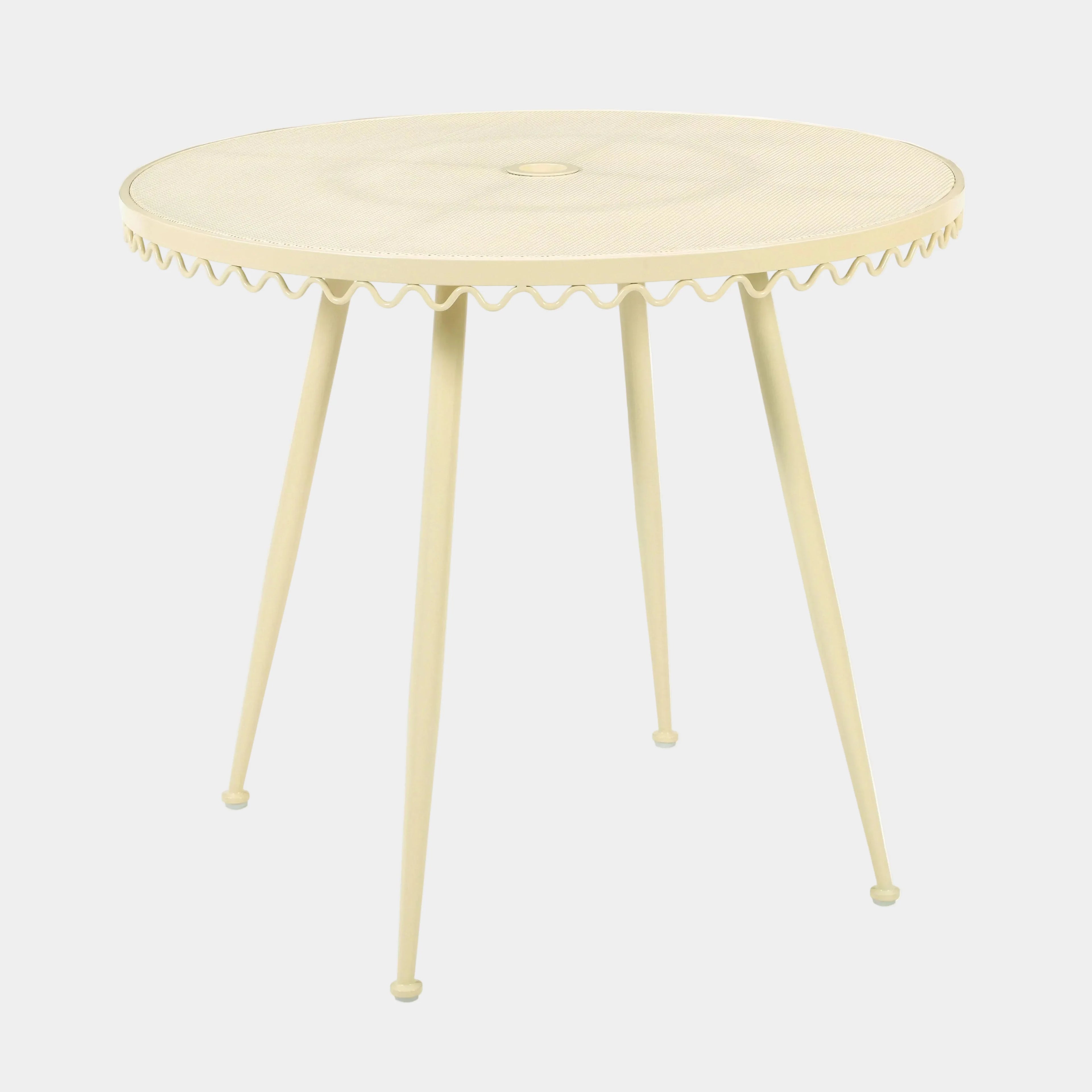 Erica 34" Wrought Iron Outdoor Round Cafe Table