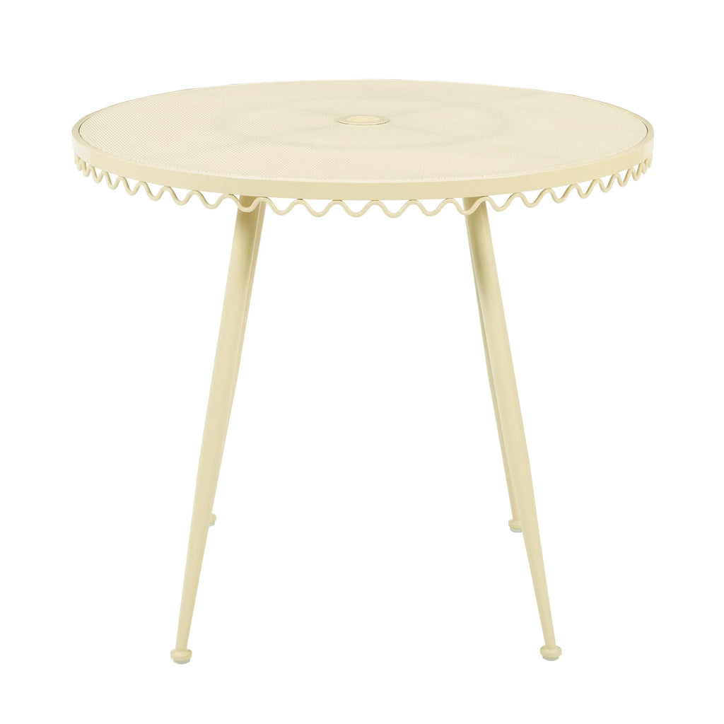 Erica 34" Wrought Iron Outdoor Round Cafe Table
