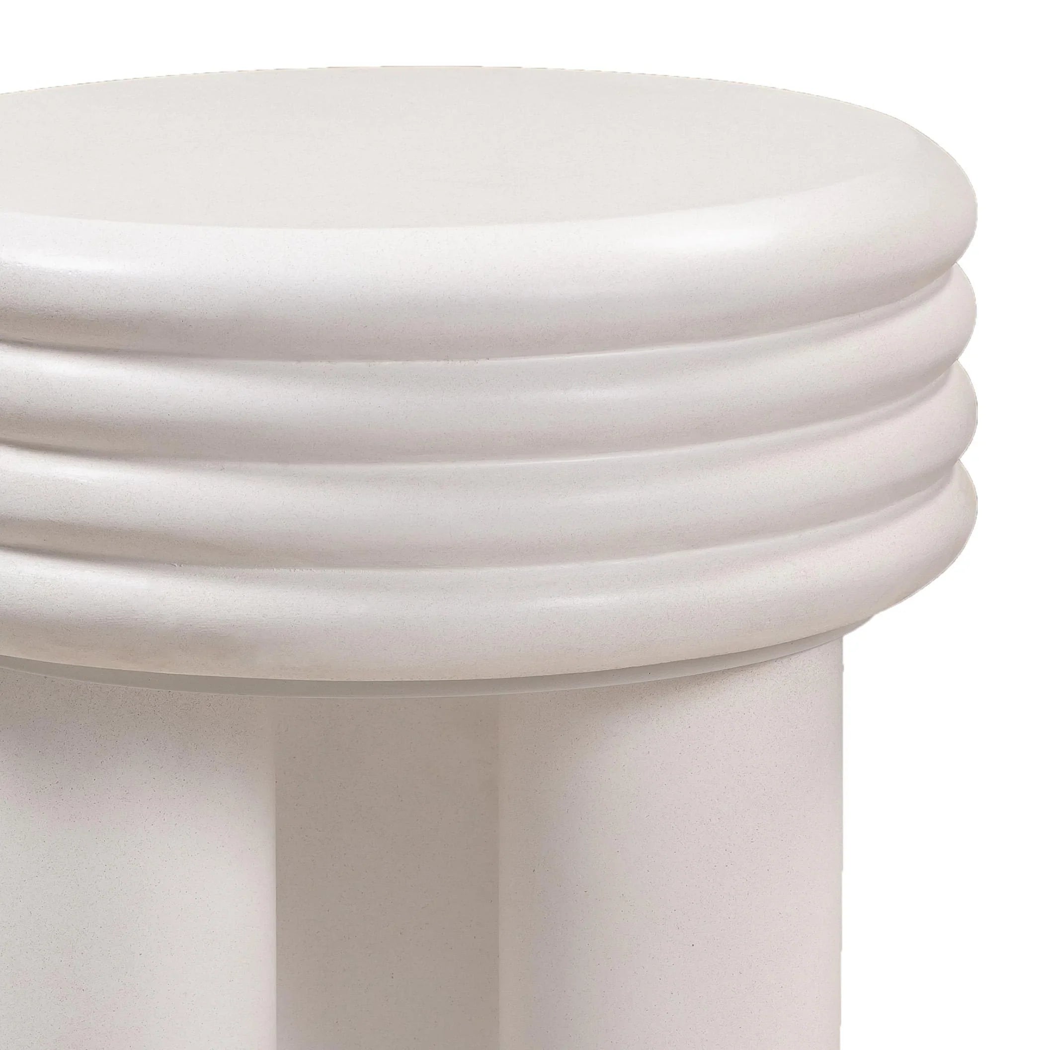 Delta Concrete Indoor/Outdoor Round Side Table
