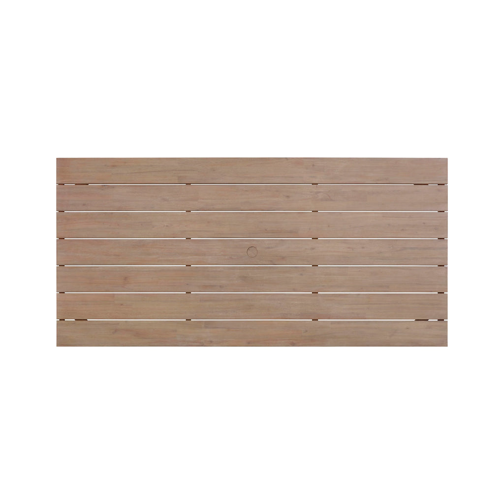 Cassie Natural Outdoor Rectangular Dining Table (75"-108")