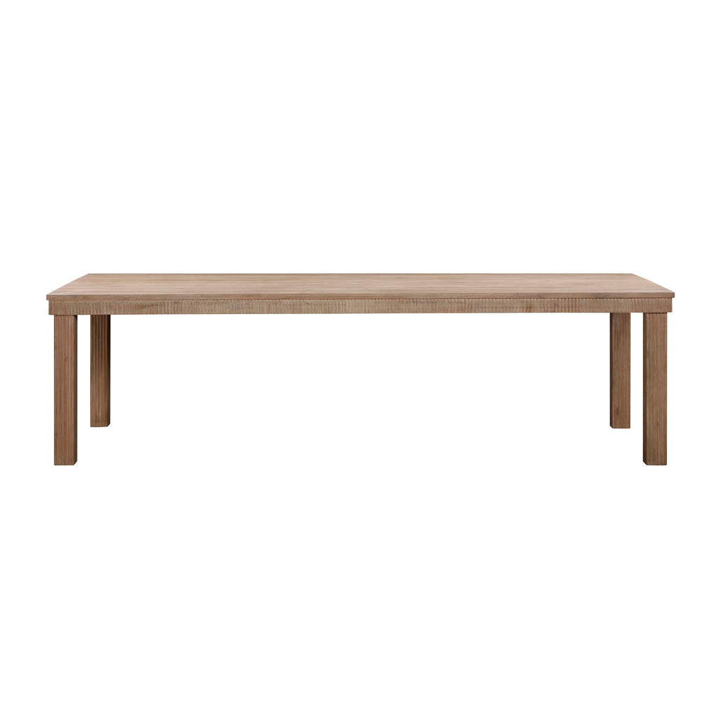 Cassie Natural Outdoor Rectangular Dining Table (75"-108")