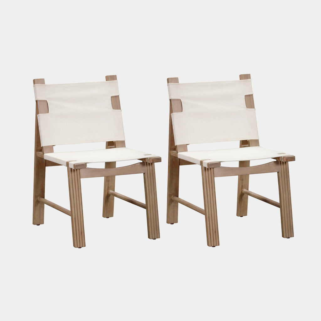 Cassie Cream Outdoor Dining Chair - Set of 2